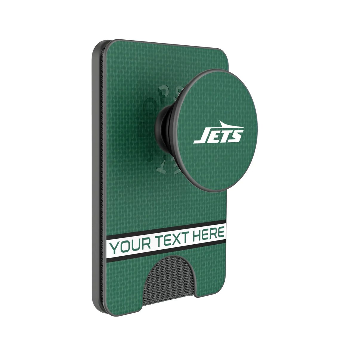 New York Jets Personalized Endzone Solid Popsockets Wallet Magnetic