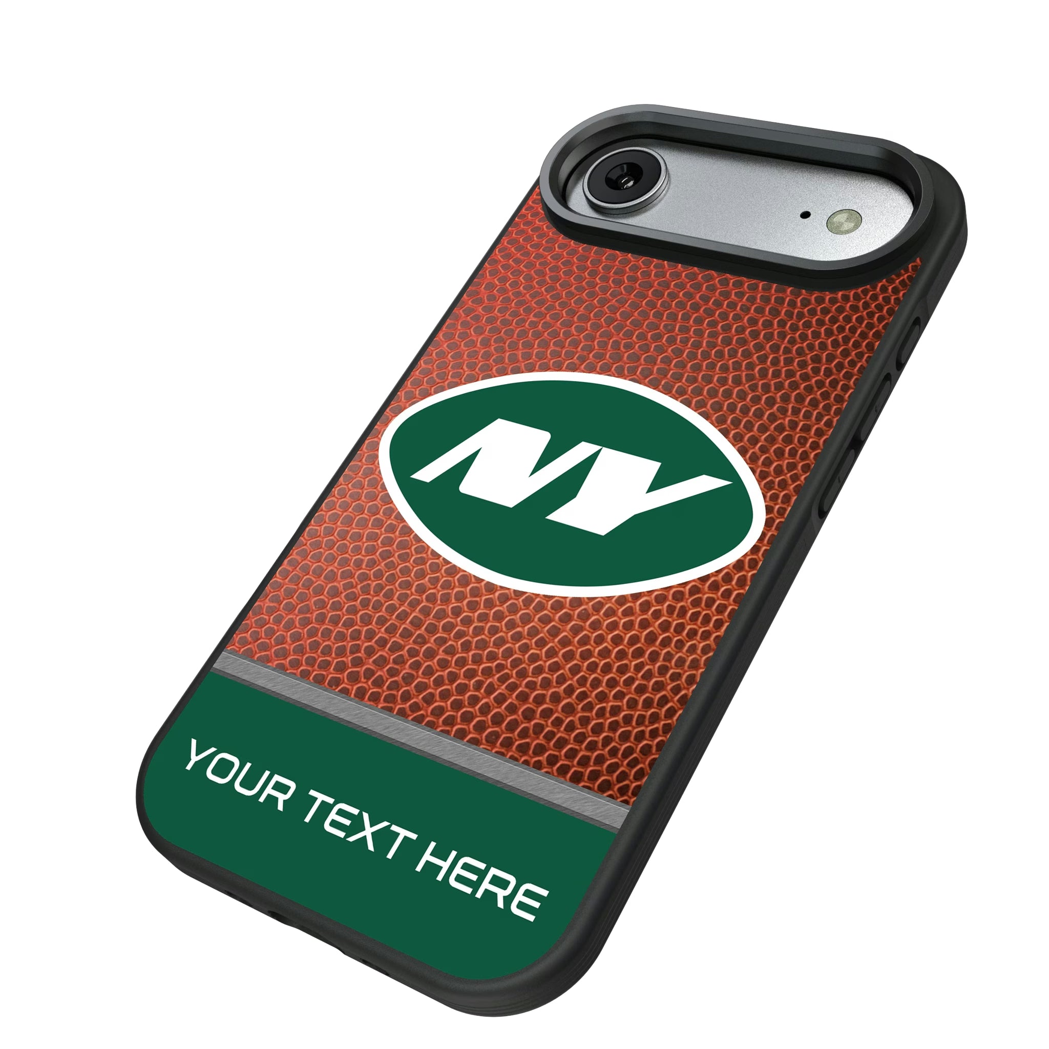 New York Jets Personalized Football iPhone Bump Phone Case for Apple iPhone - Isometric View#Device_iPhone Air