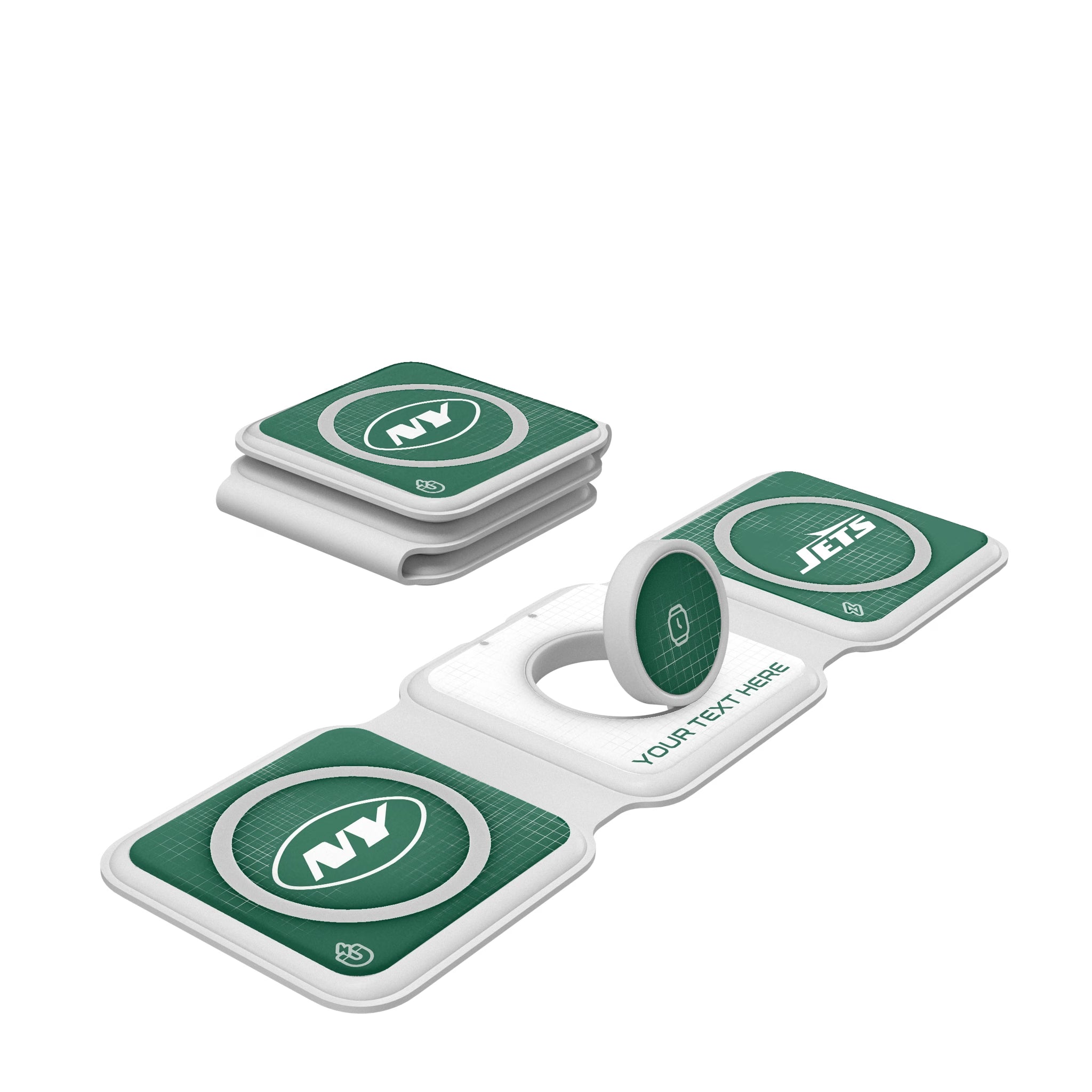 New York Jets Personalized Hatch Foldable 3 in 1 Charger