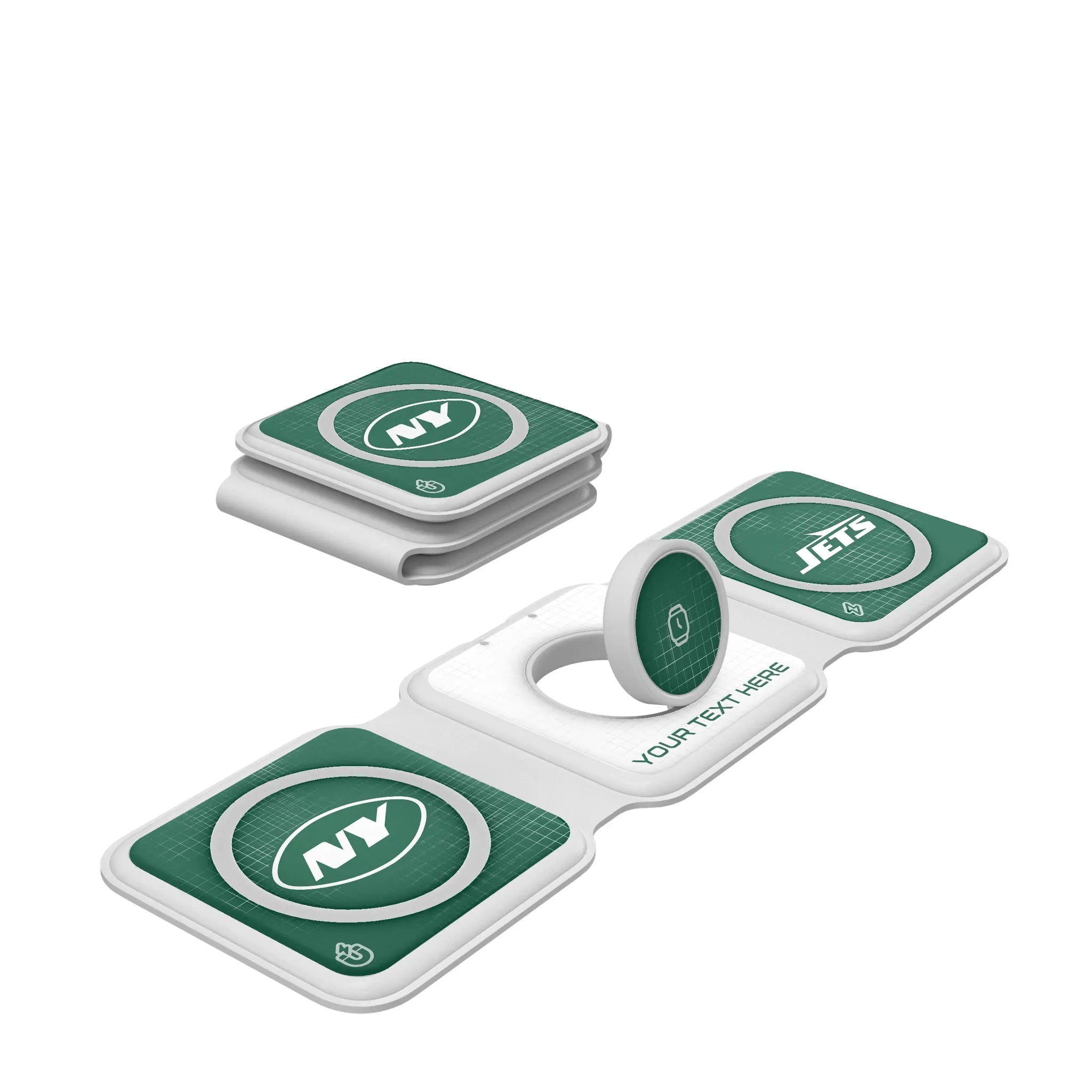 New York Jets Personalized Hatch Foldable 3 in 1 Charger
