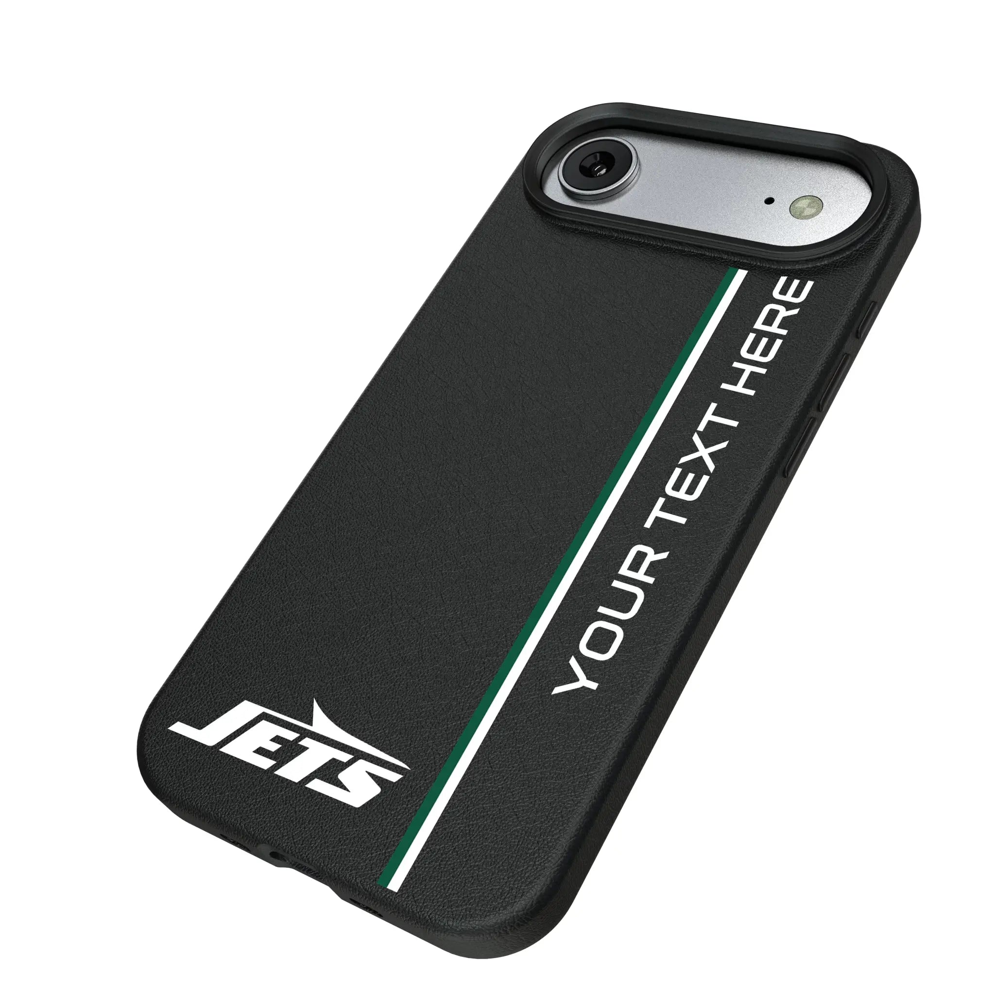 New York Jets Personalized Sidebard iPhone MagSafe Compatible Phone Case for Apple iPhone - Isometric View#Device_iPhone Air
