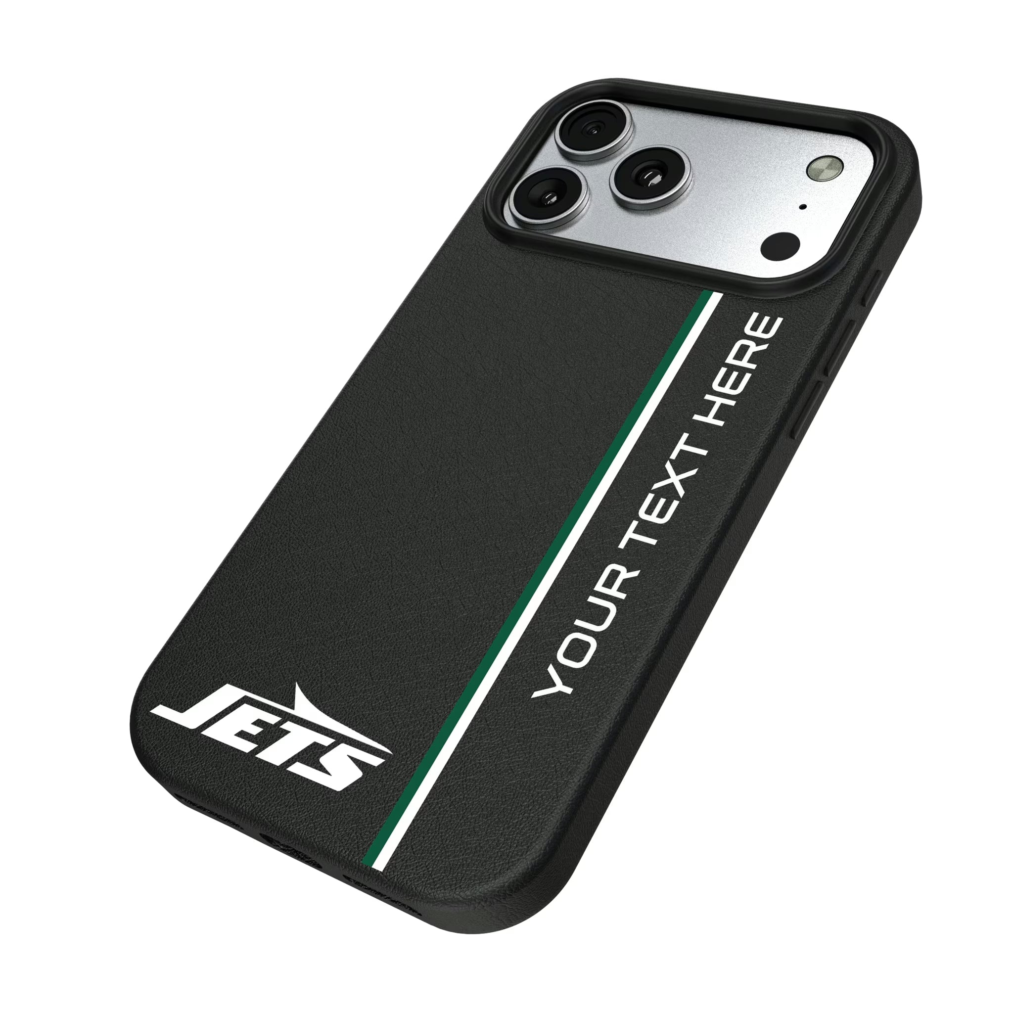 New York Jets Personalized Sidebard iPhone MagSafe Compatible Phone Case for Apple iPhone - Isometric View#Device_iPhone 17 Pro Max