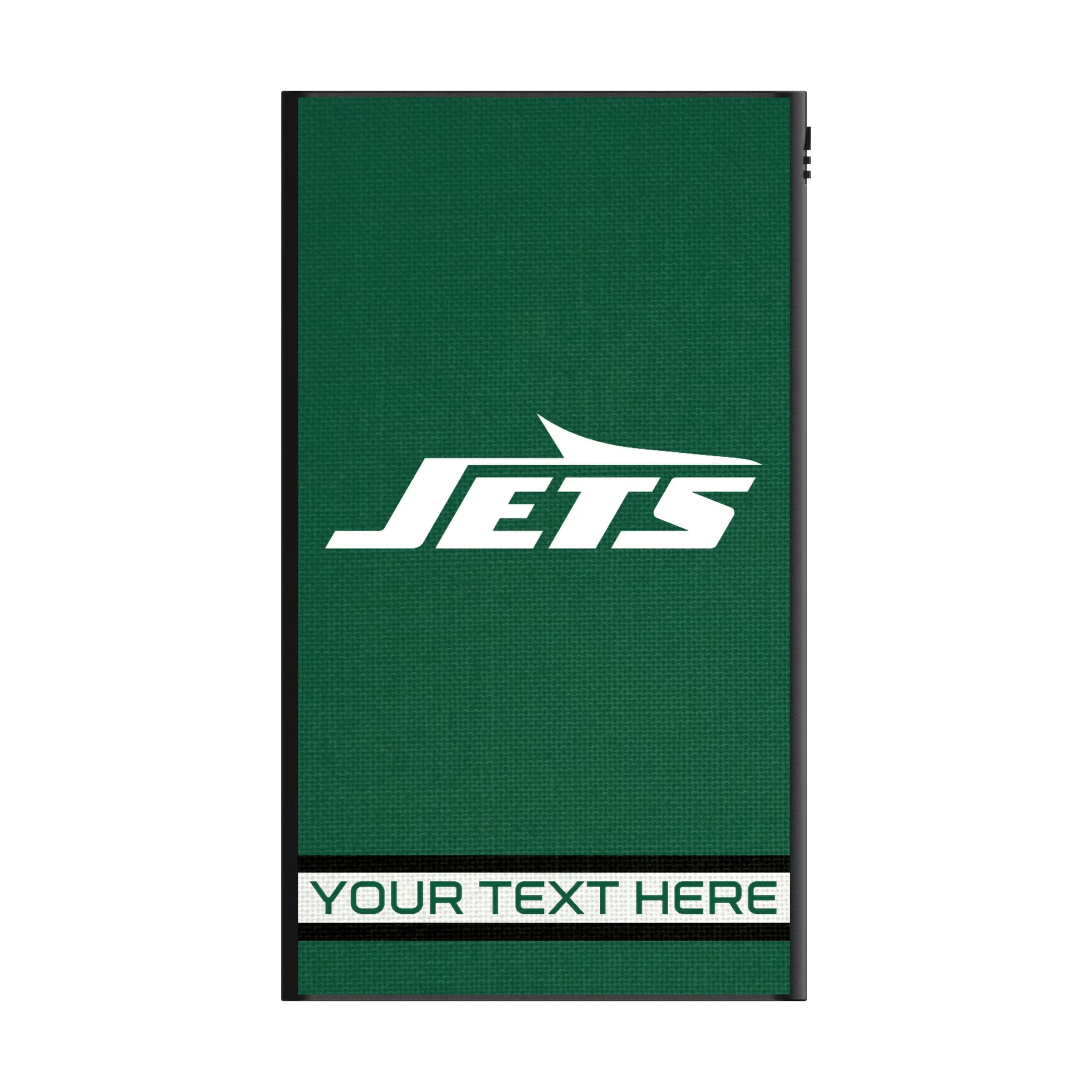 New York Jets Personalized Stripe 5000mAh Flat Powerbank