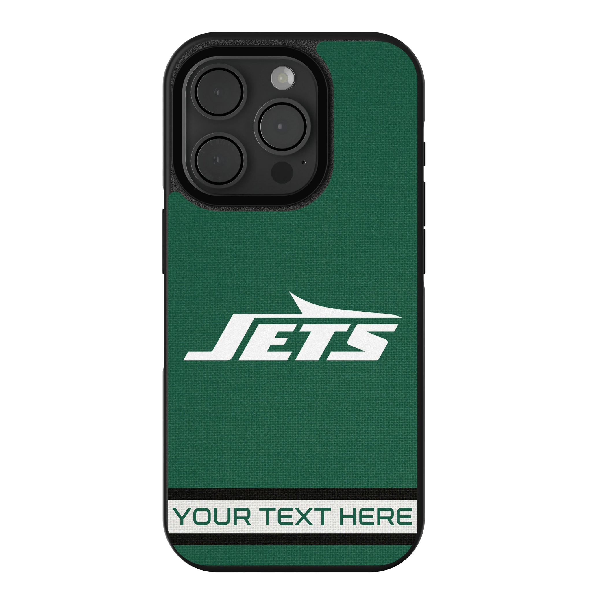 New York Jets Personalized Stripe iPhone Bump Phone Case for Apple iPhone