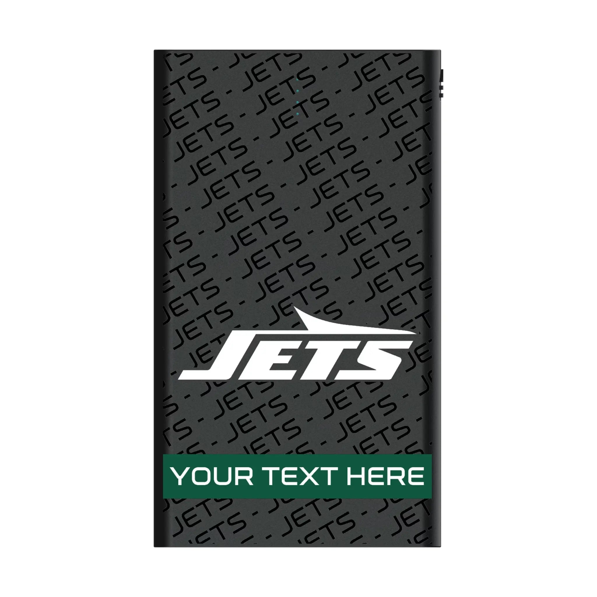 New York Jets Personalized Tilt 5000mAh Flat Power Bank