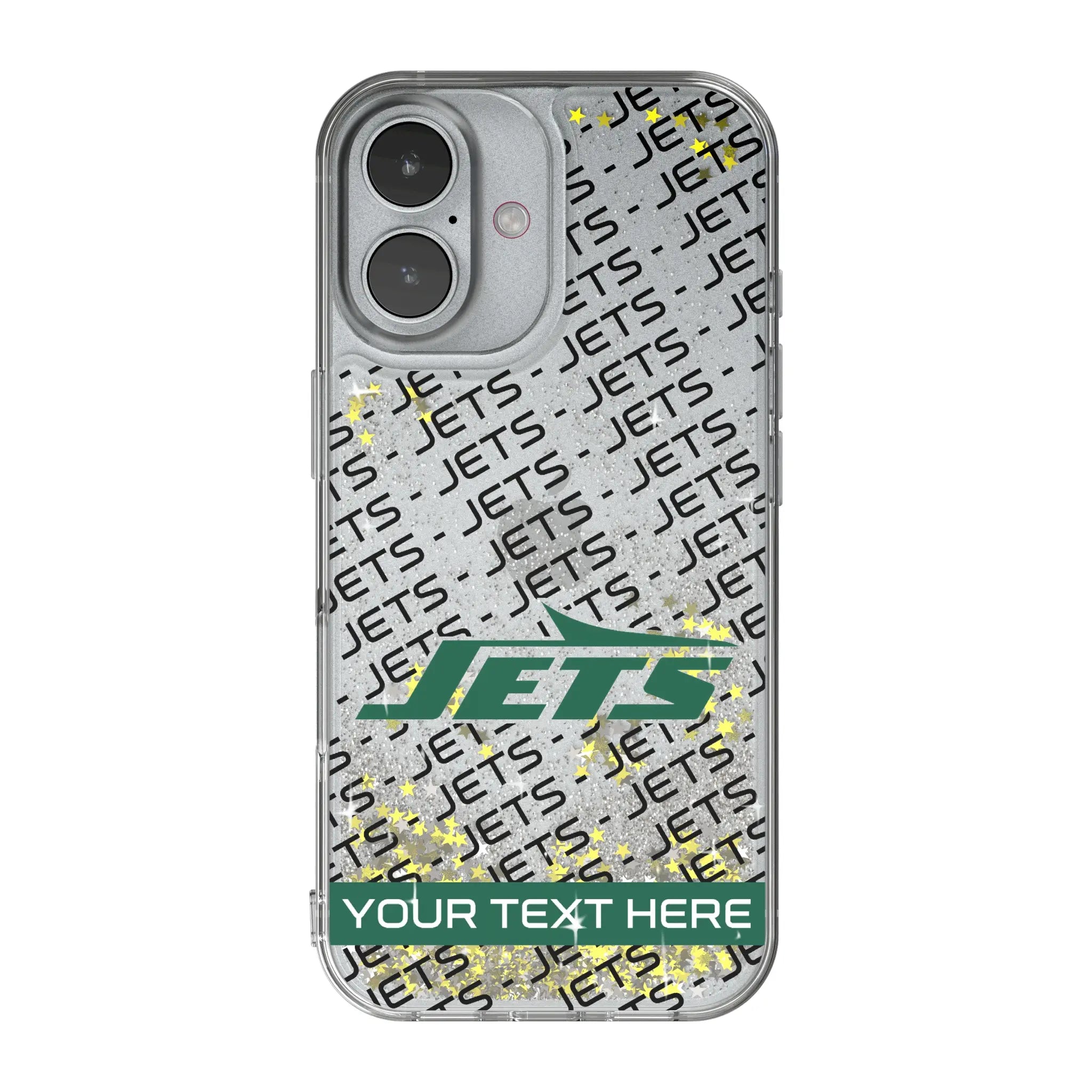 New York Jets Personalized Tilt iPhone Glitter Phone Case for Apple iPhone
