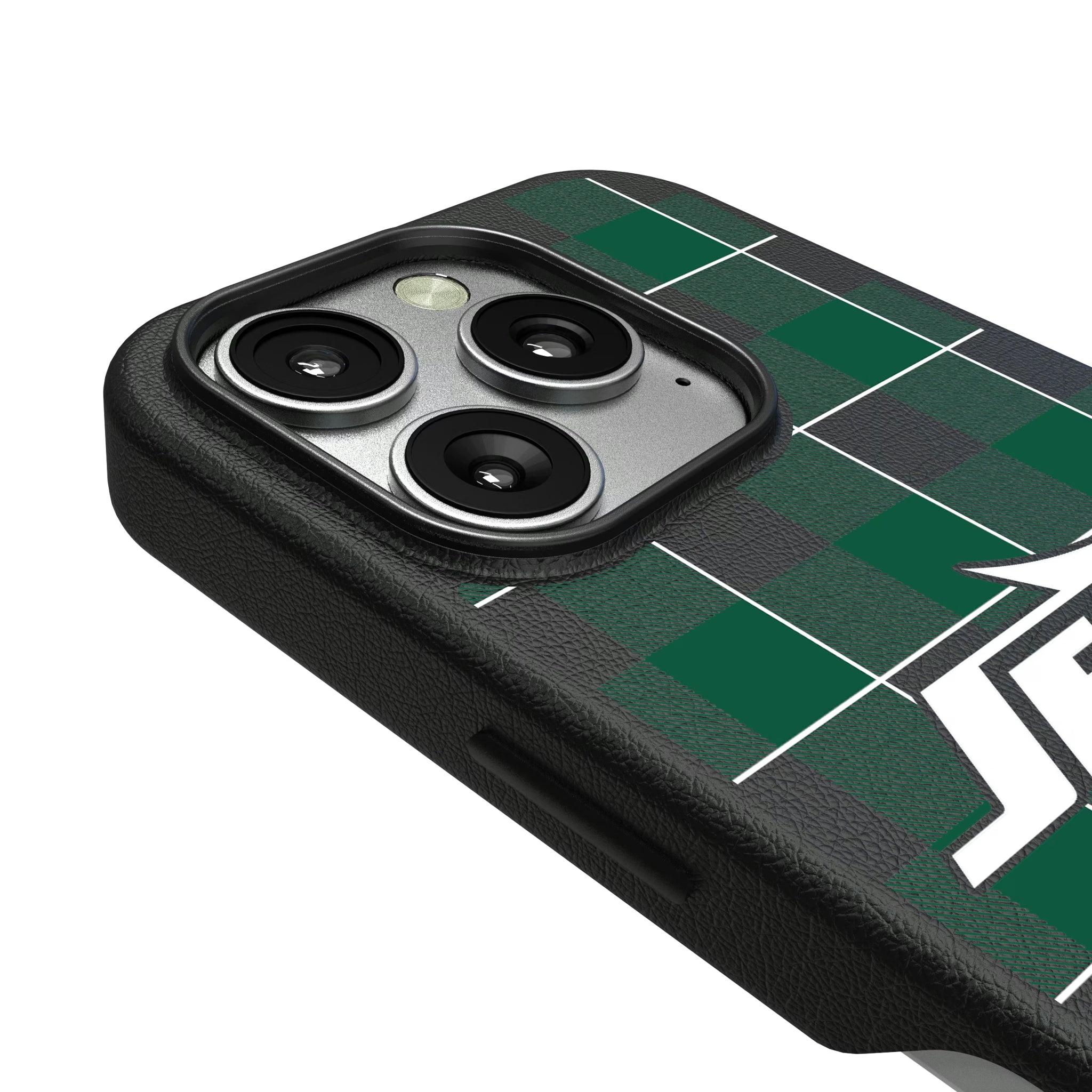 New York Jets Plaid iPhone MagSafe Compatible Phone Case for Apple iPhone - Detail