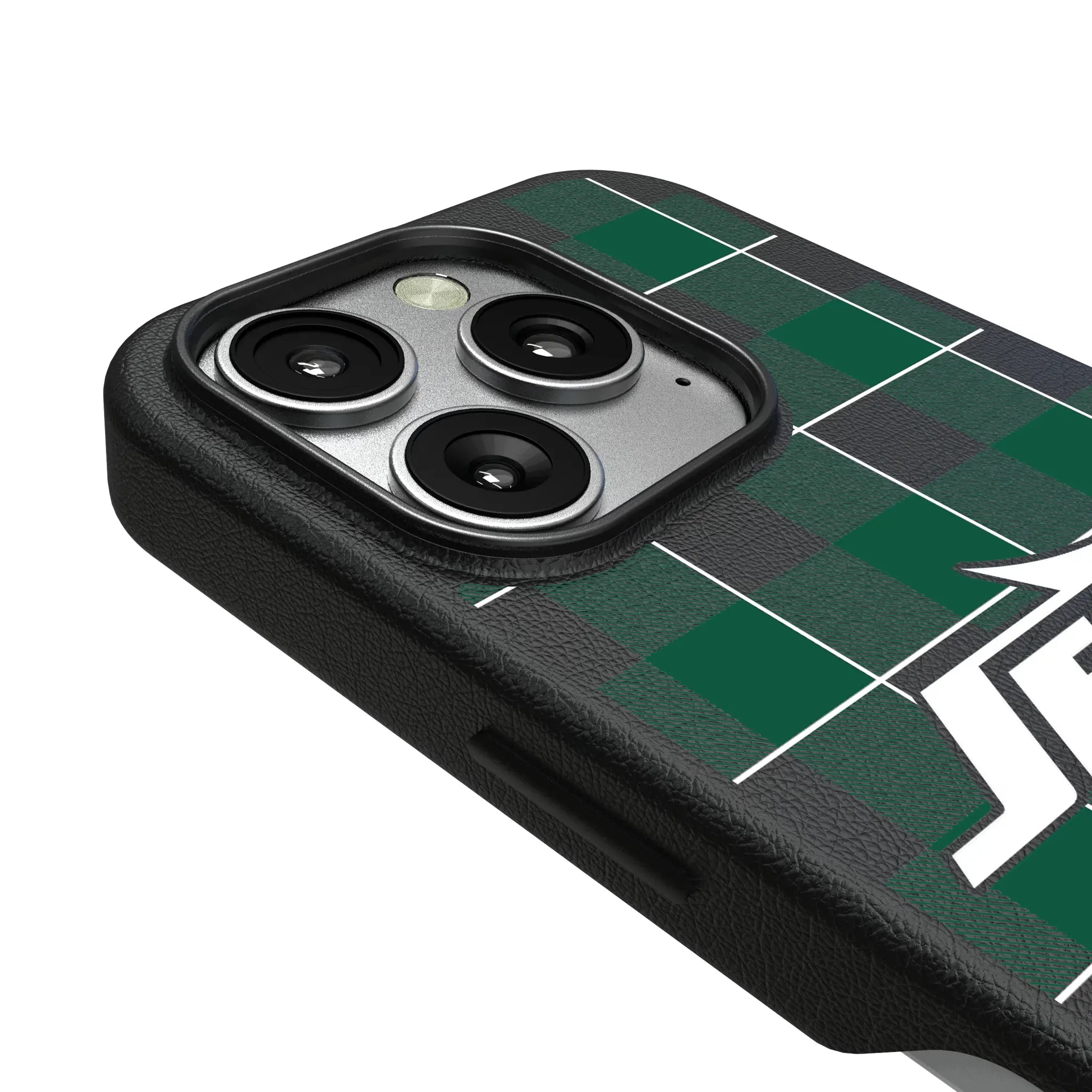 New York Jets Plaid iPhone MagSafe Compatible Phone Case for Apple iPhone - Detail