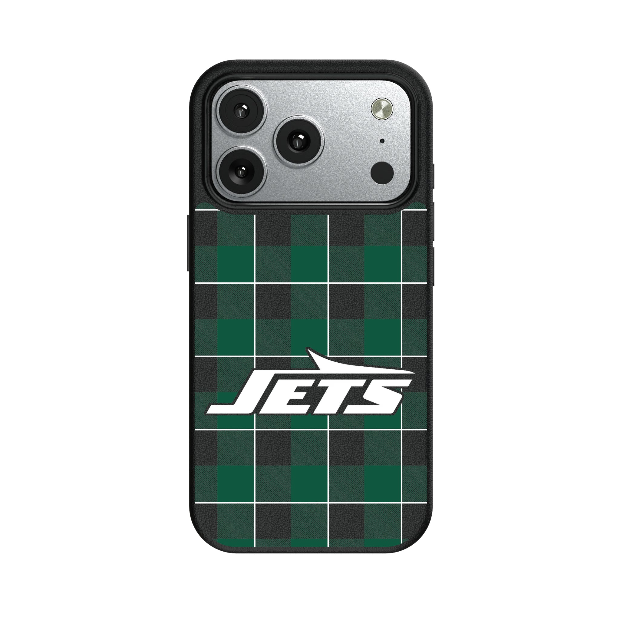 New York Jets Plaid iPhone MagSafe Compatible Phone Case for Apple iPhone#Device_iPhone 17 Pro