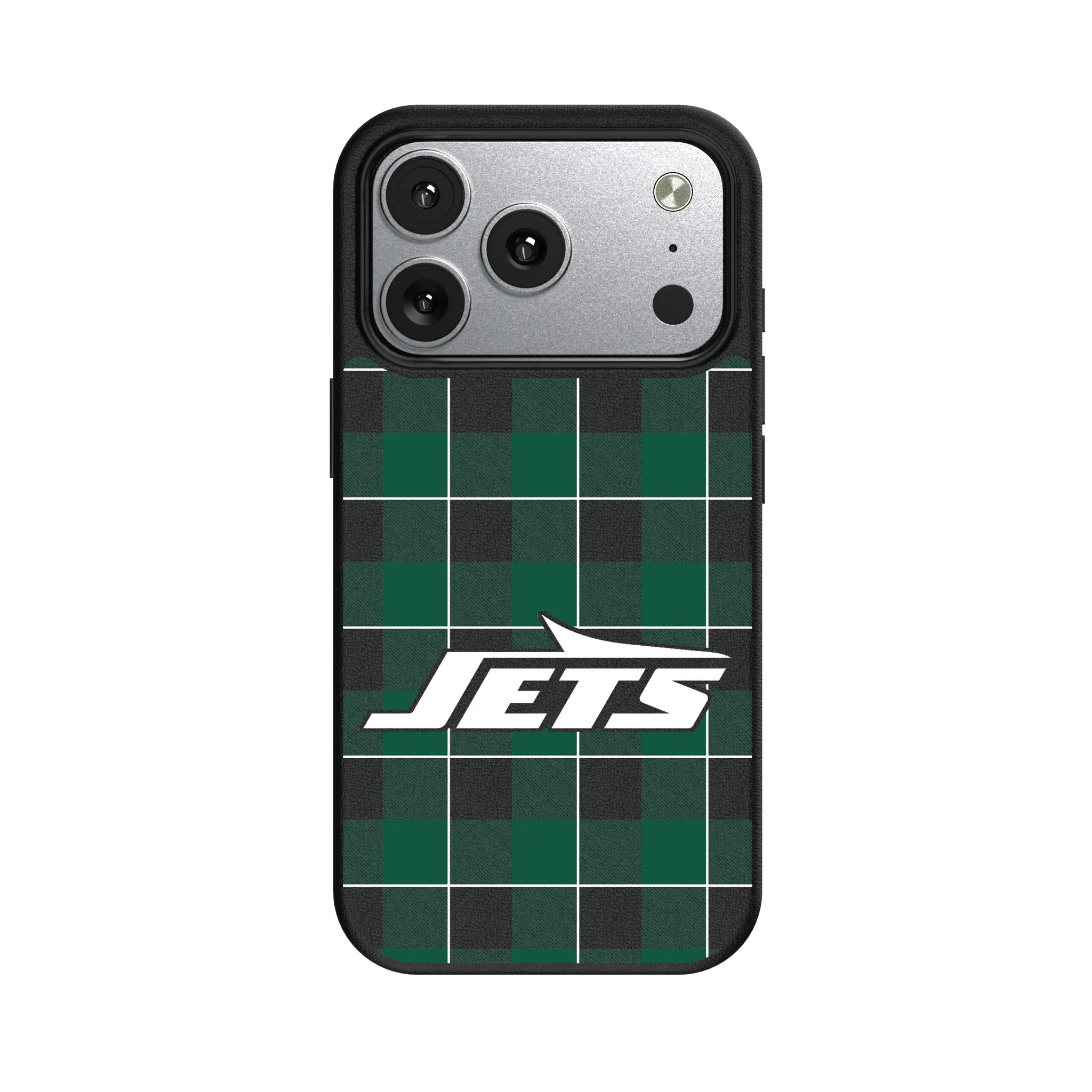 New York Jets Plaid iPhone MagSafe Compatible Phone Case for Apple iPhone#Device_iPhone 17 Pro