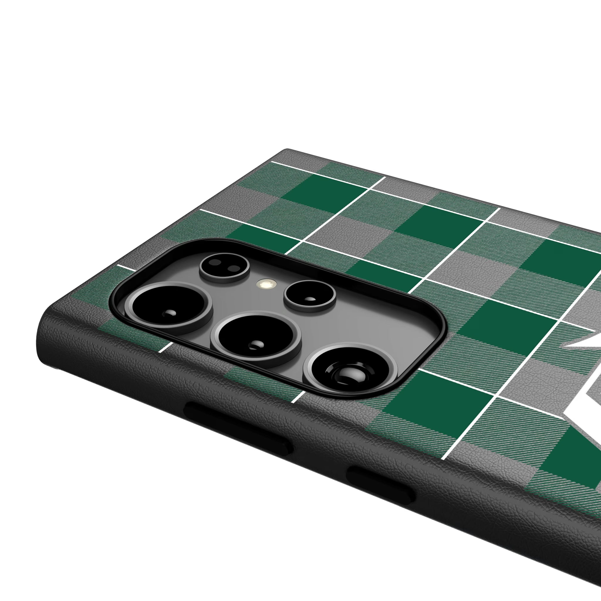 New York Jets Plaid Galaxy MagSafe Compatible Phone Case for Samsung Galaxy - Detail