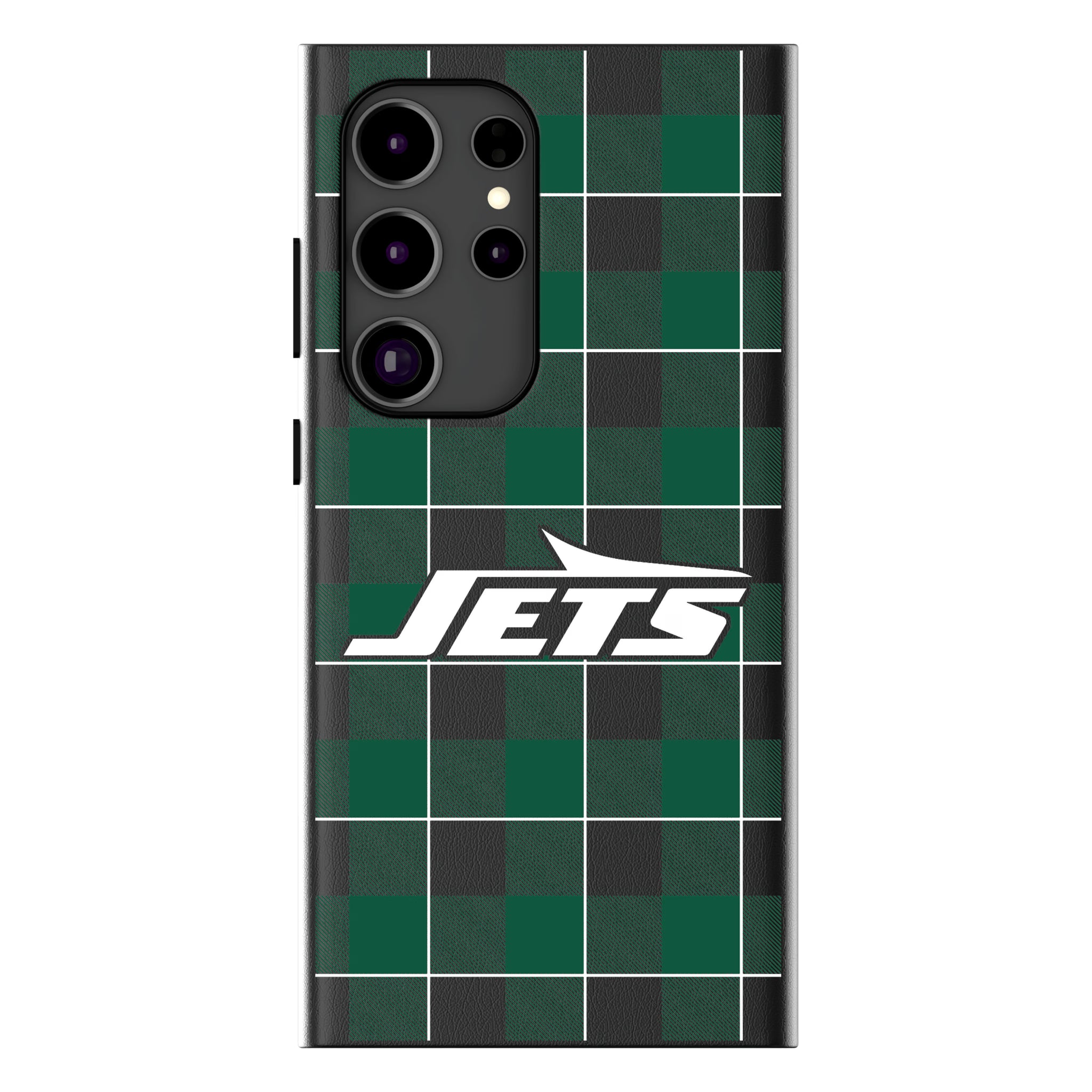 New York Jets Plaid Galaxy MagSafe Compatible Phone Case for Samsung Galaxy