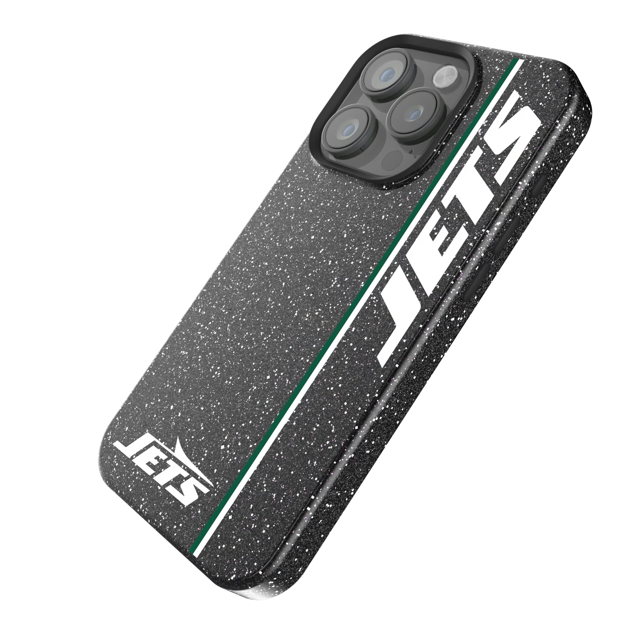 New York Jets Sidebar iPhone Bling Phone Case for Apple iPhone - Isometric View
