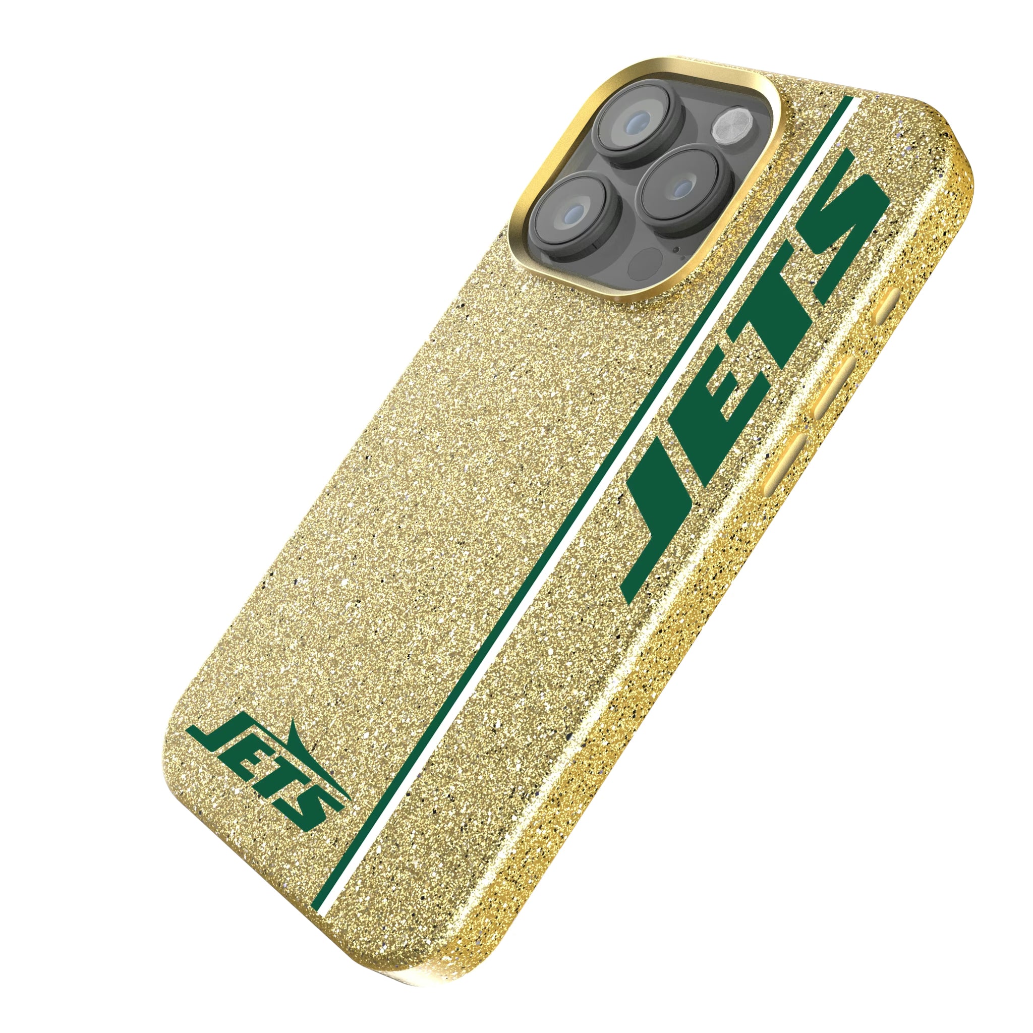 New York Jets Sidebar iPhone Bling Phone Case for Apple iPhone - Isometric View