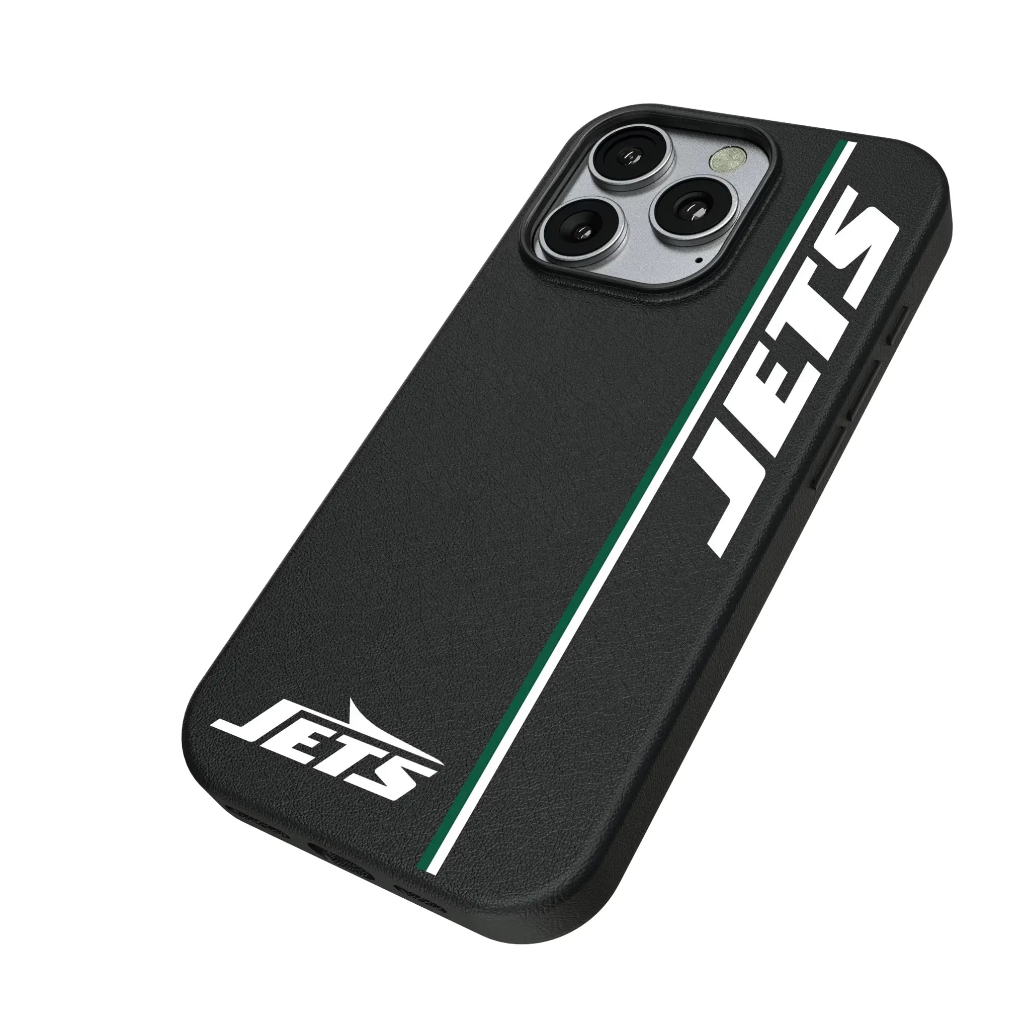 New York Jets Sidebar iPhone MagSafe Compatible Phone Case for Apple iPhone - Isometric View