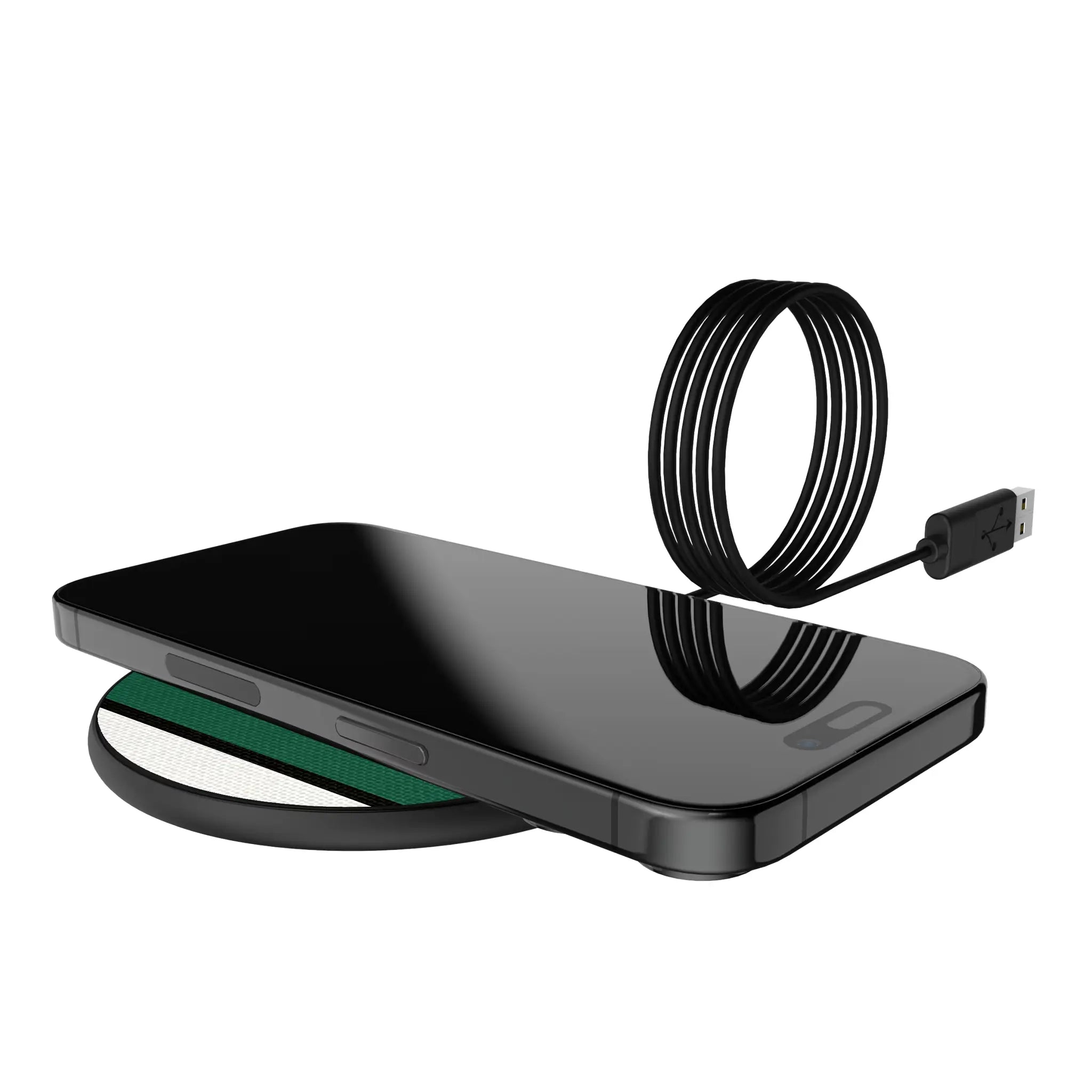 New York Jets Stripe 15-Watt Wireless Charger - Lifestyle