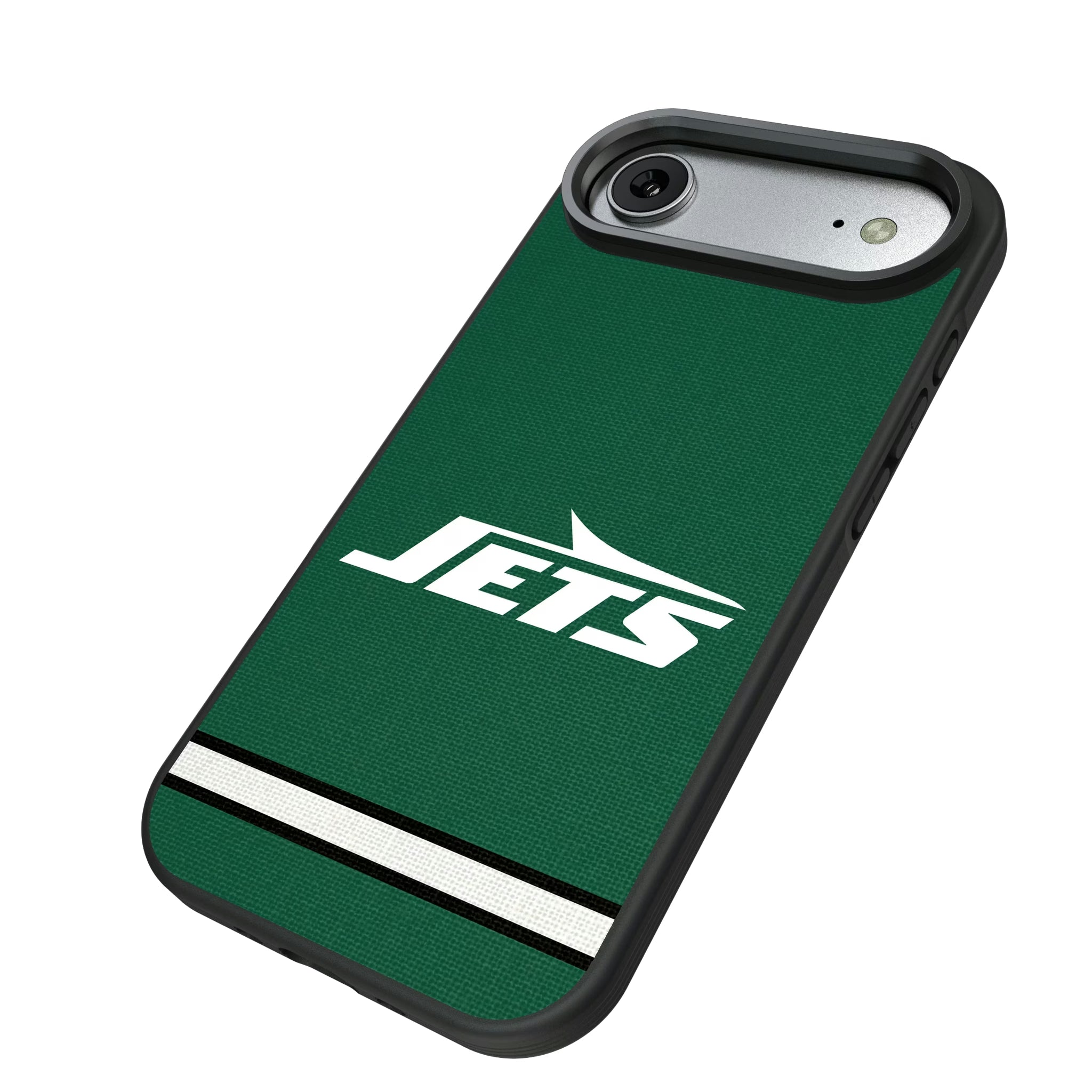 New York Jets Stripe iPhone Bump Phone Case for Apple iPhone - Isometric View#Device_iPhone Air