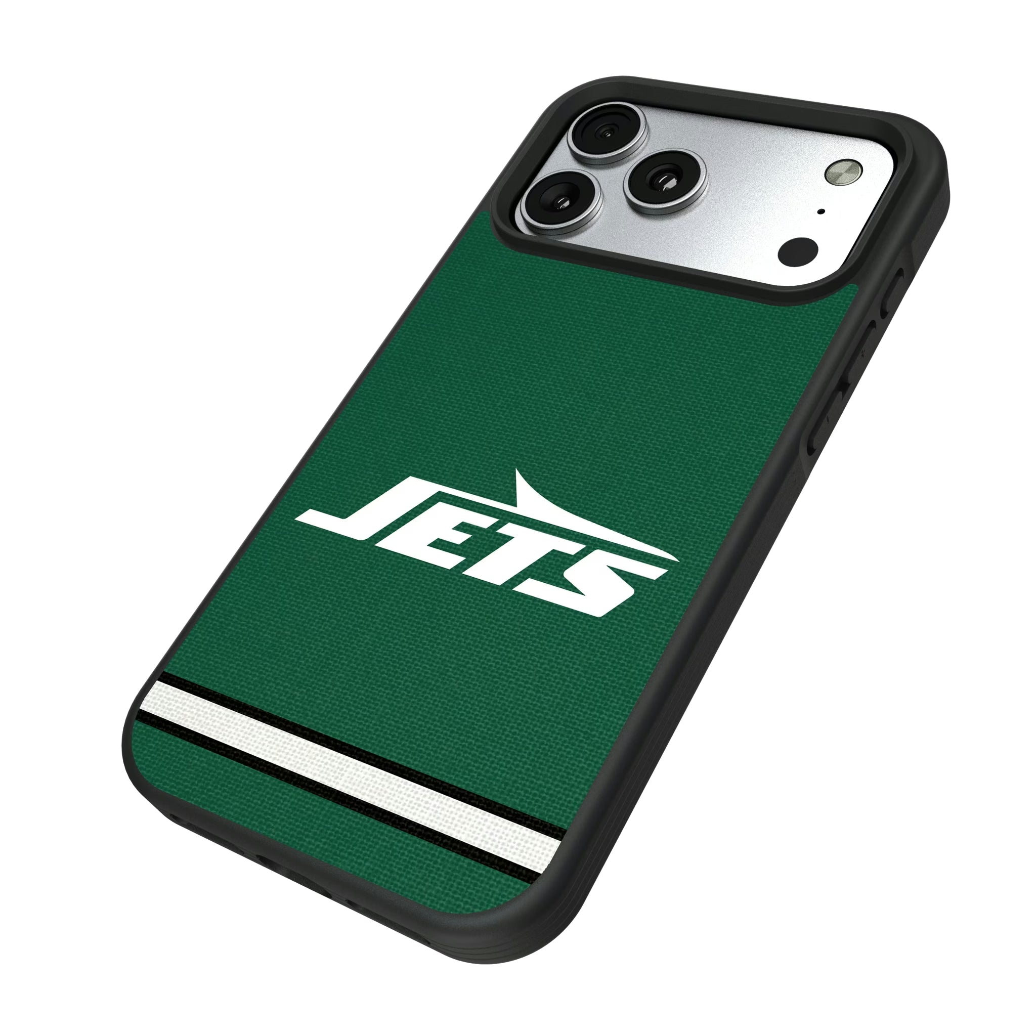 New York Jets Stripe iPhone Bump Phone Case for Apple iPhone - Isometric View#Device_iPhone 17 Pro Max