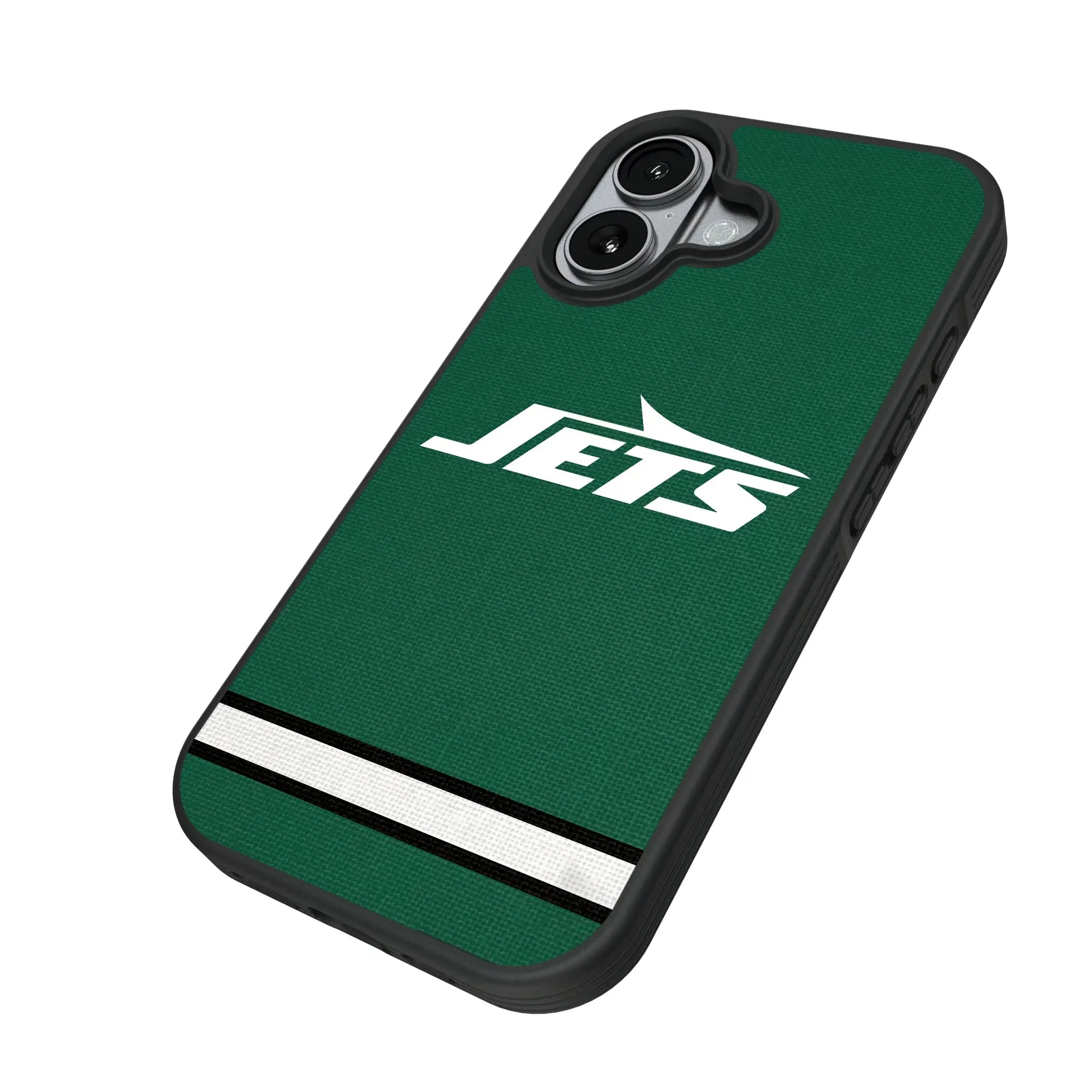 New York Jets Stripe iPhone Bump Phone Case for Apple iPhone - Isometric View#Device_iPhone 17