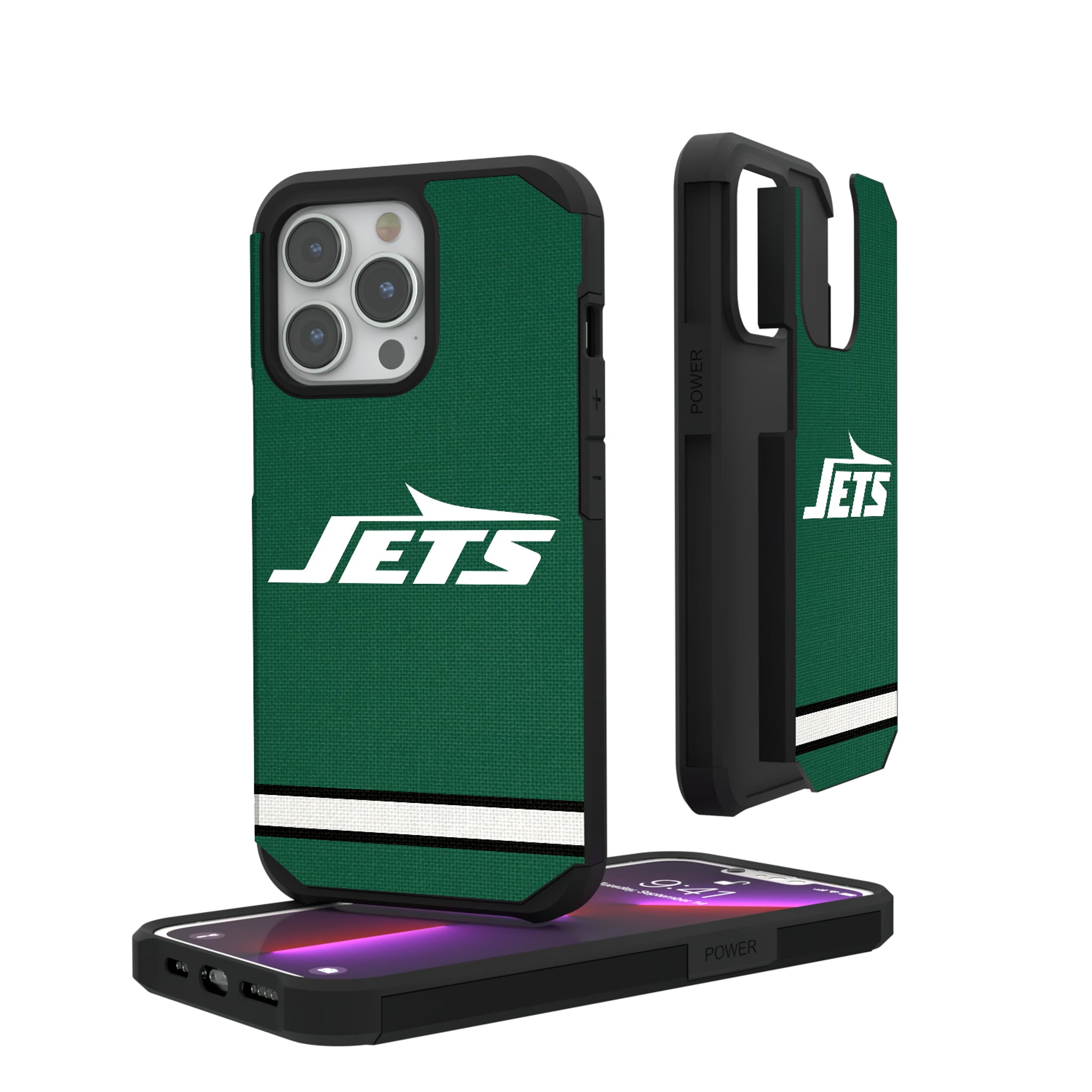 New York Jets Stripe iPhone Rugged Phone Case for Apple iPhone