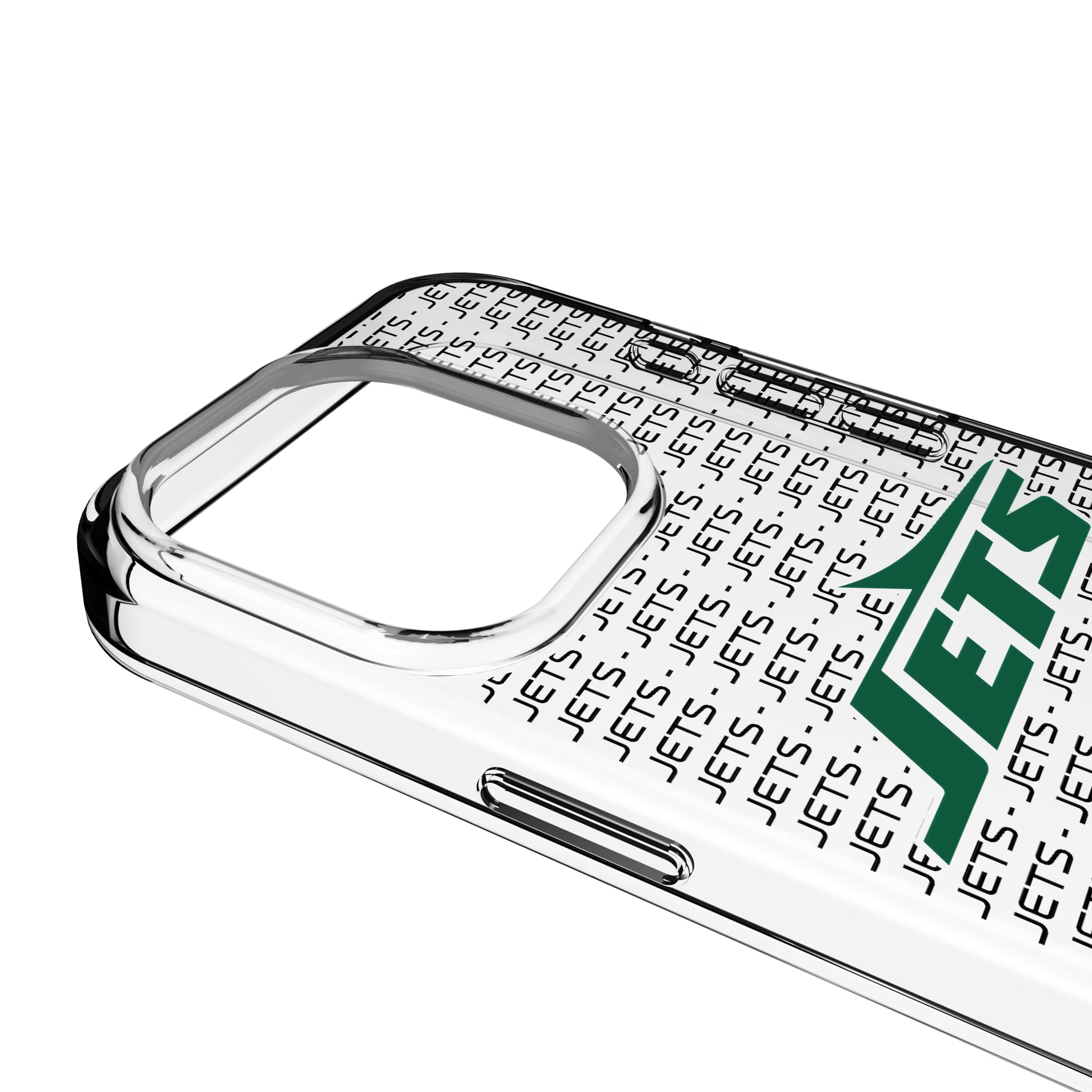 New York Jets Text Backdrop iPhone Clear Phone Case for Apple iPhone - Detail