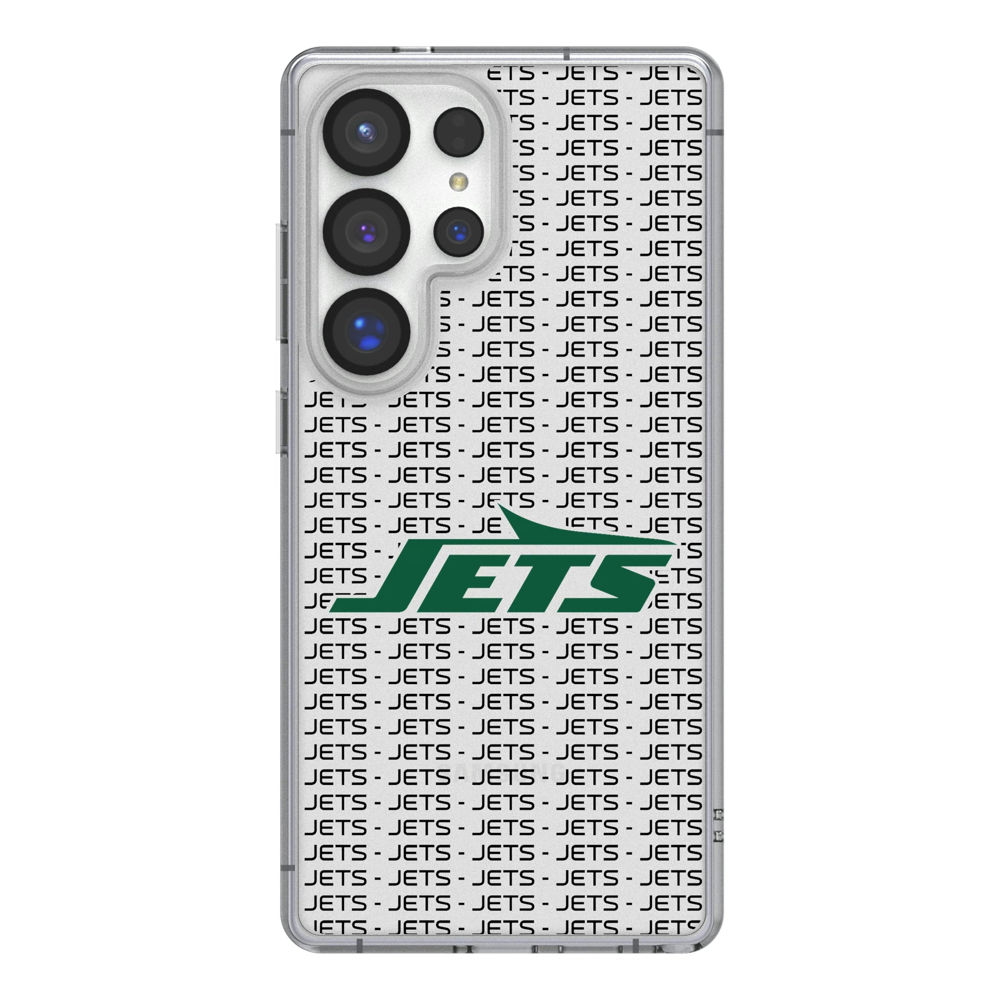 New York Jets Text Backdrop Galaxy Clear Phone Case for Samsung Galaxy