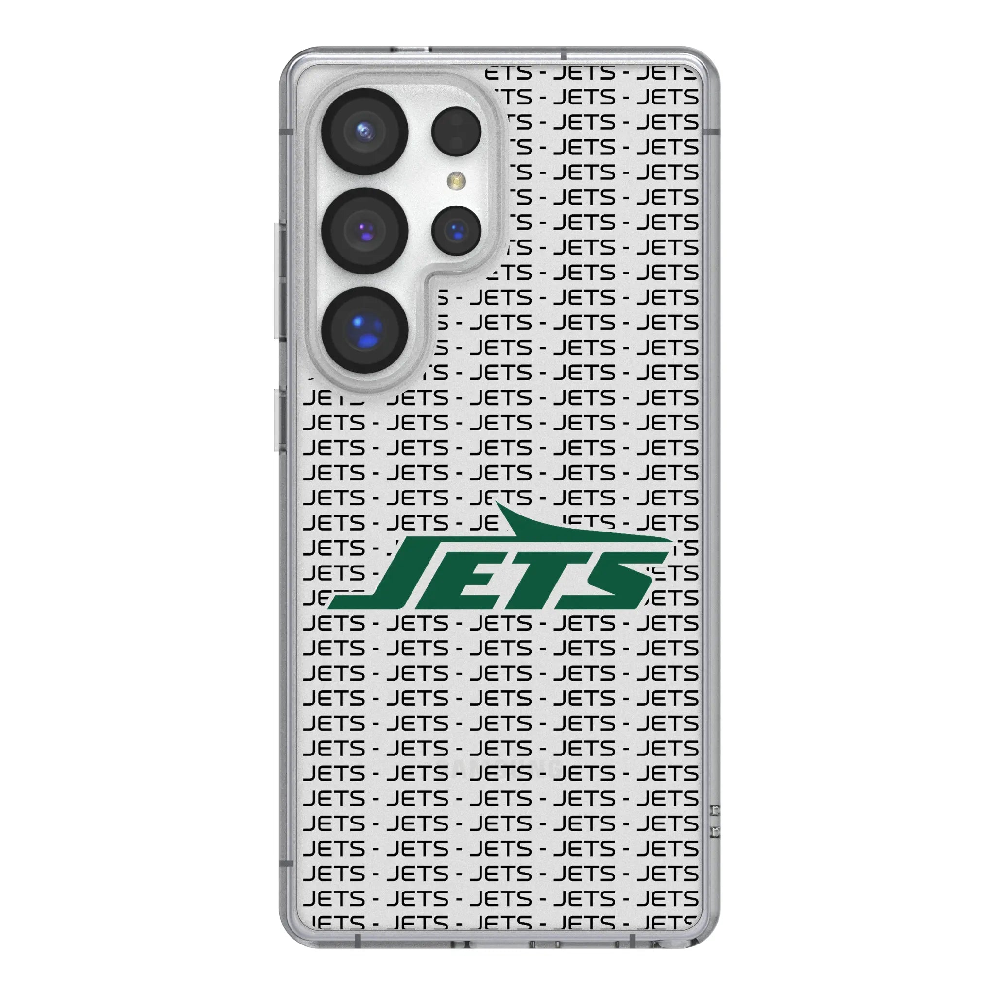 New York Jets Text Backdrop Galaxy Clear Phone Case for Samsung Galaxy#Device_Galaxy S25 Ultra