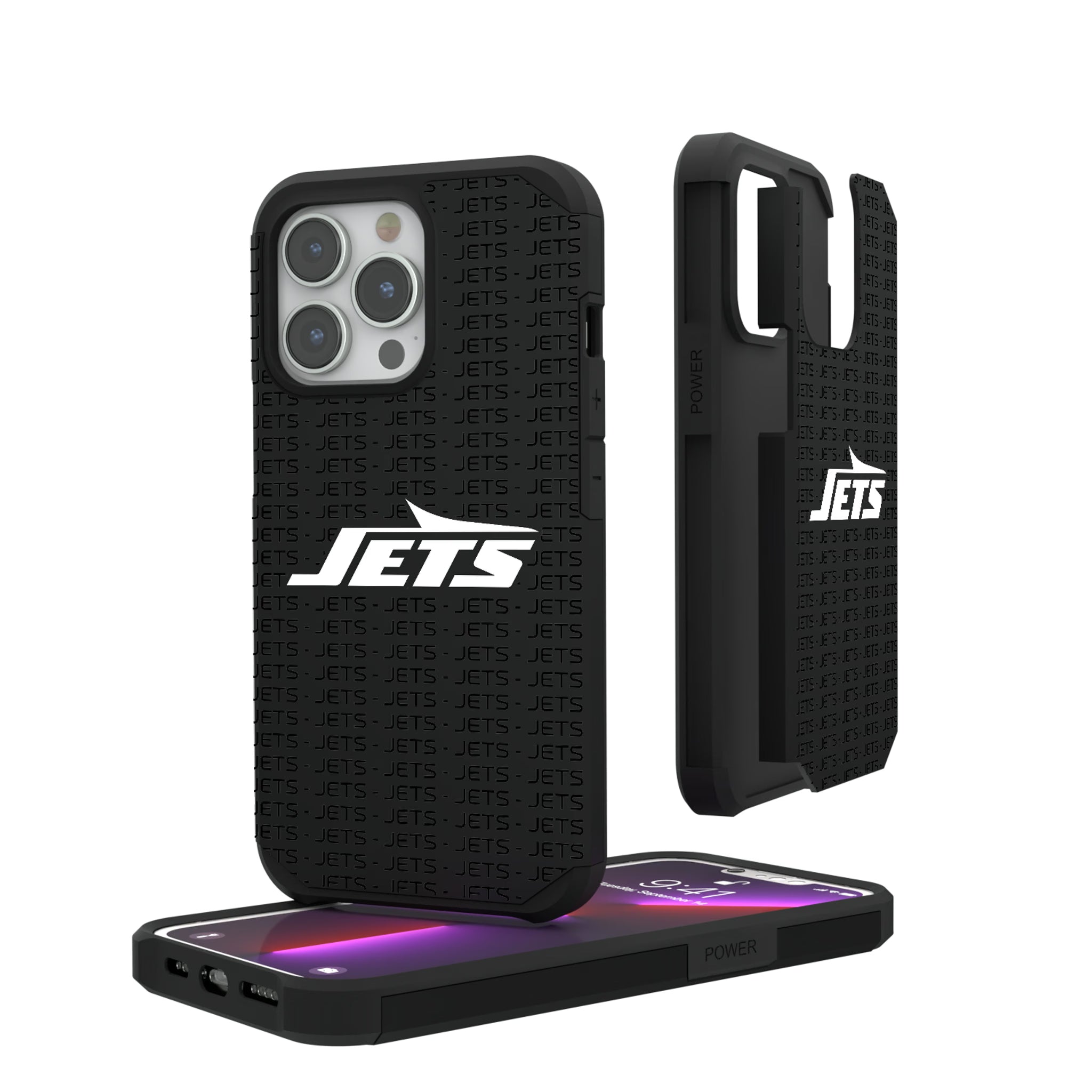 New York Jets Text Backdrop iPhone Rugged Phone Case for Apple iPhone