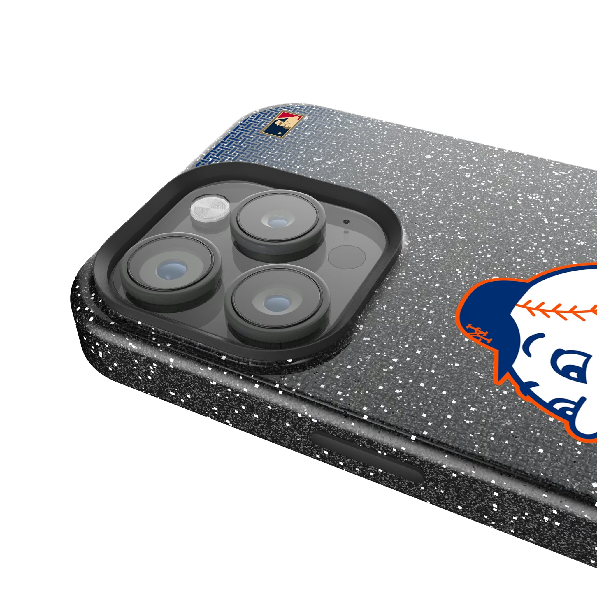 New York Mets 2014 - Cooperstown Collection Linen iPhone Bling Phone Case for Apple iPhone - Detail