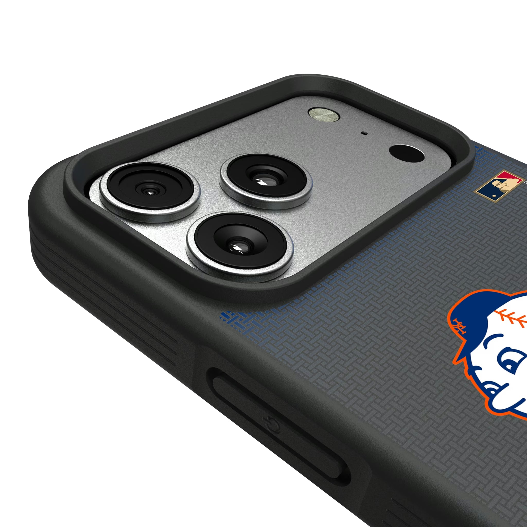 New York Mets 2014 - Cooperstown Collection Linen iPhone Bump Phone Case for Apple iPhone - Detail#Device_iPhone 17 Pro Max