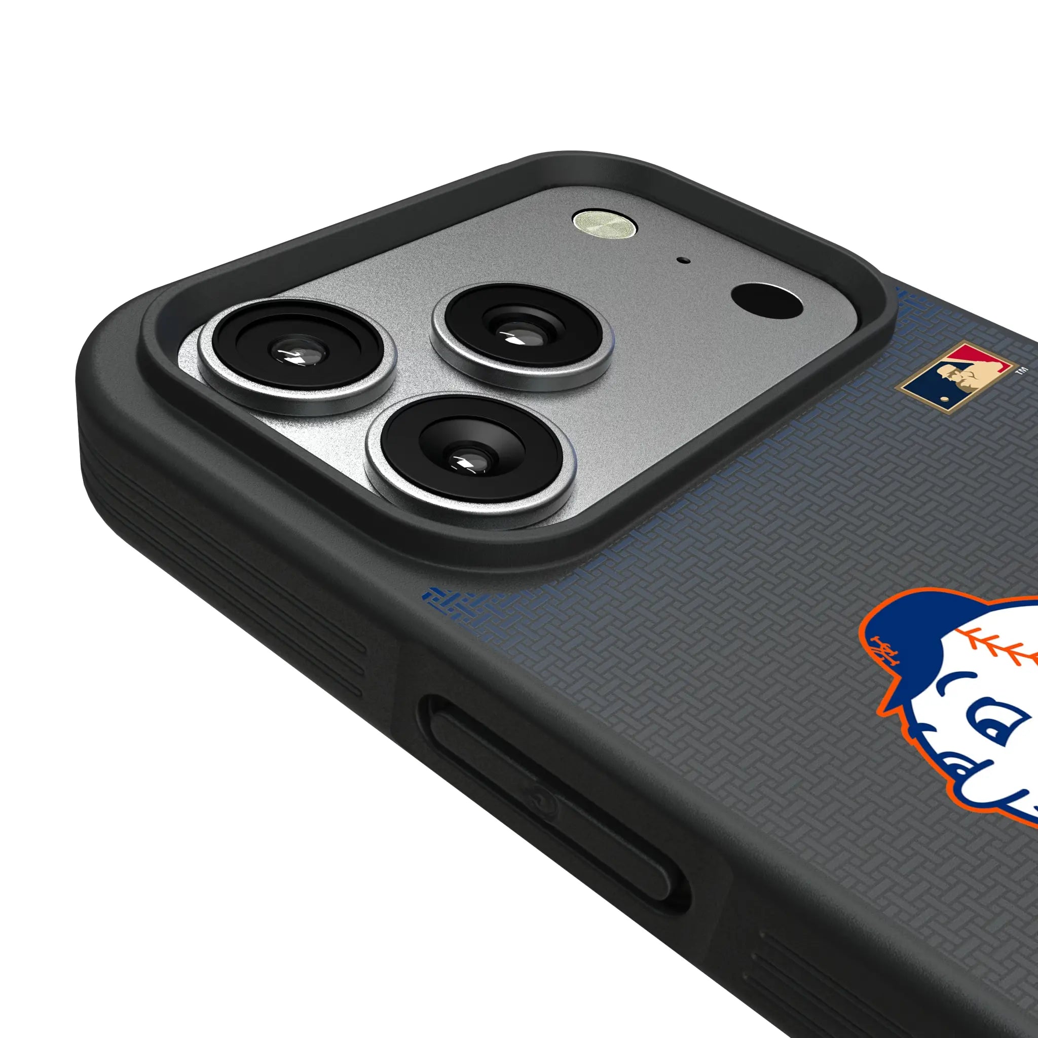 New York Mets 2014 - Cooperstown Collection Linen iPhone Bump Phone Case for Apple iPhone - Detail#Device_iPhone 17 Pro