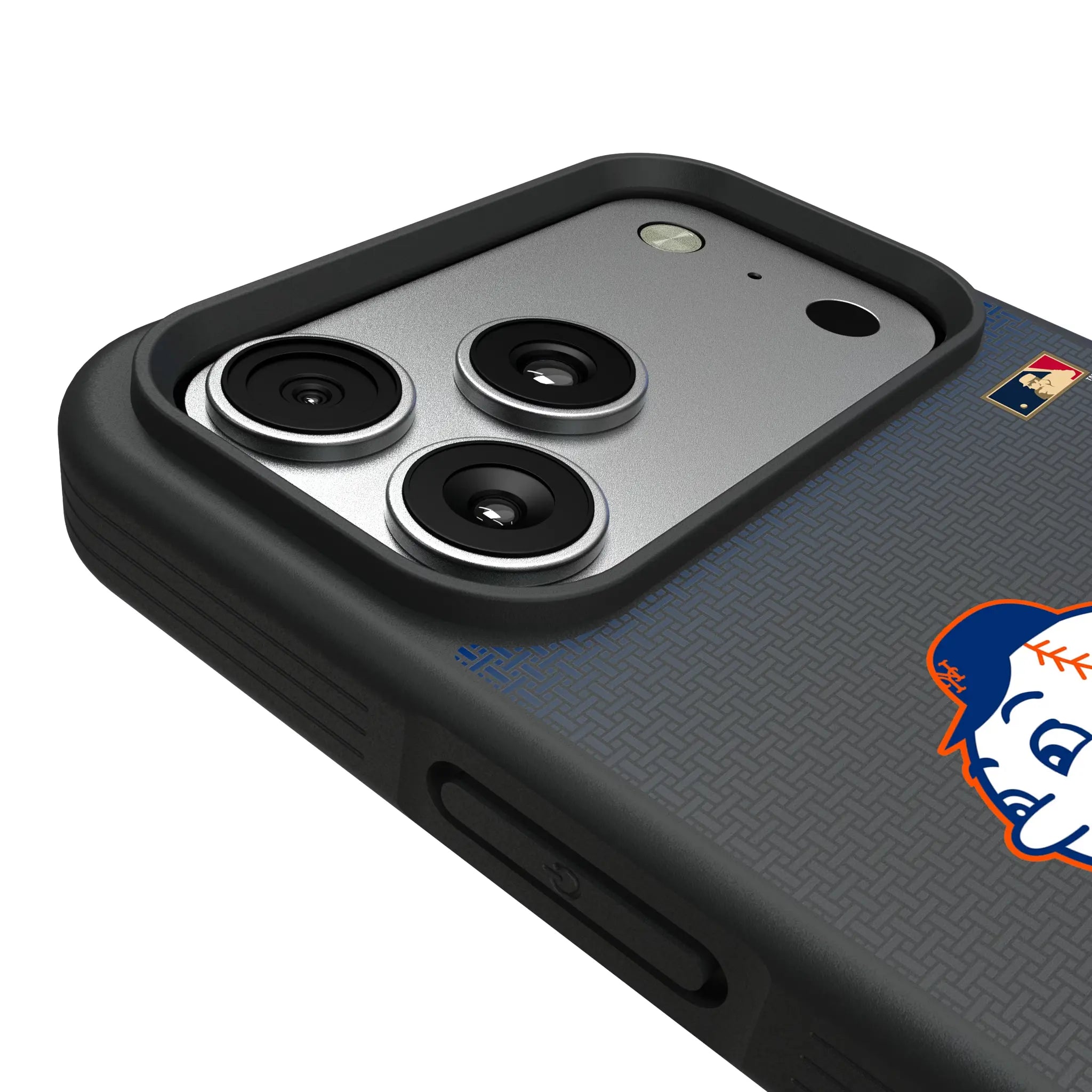 New York Mets 2014 - Cooperstown Collection Linen iPhone Bump Phone Case for Apple iPhone - Detail#Device_iPhone 17 Pro Max