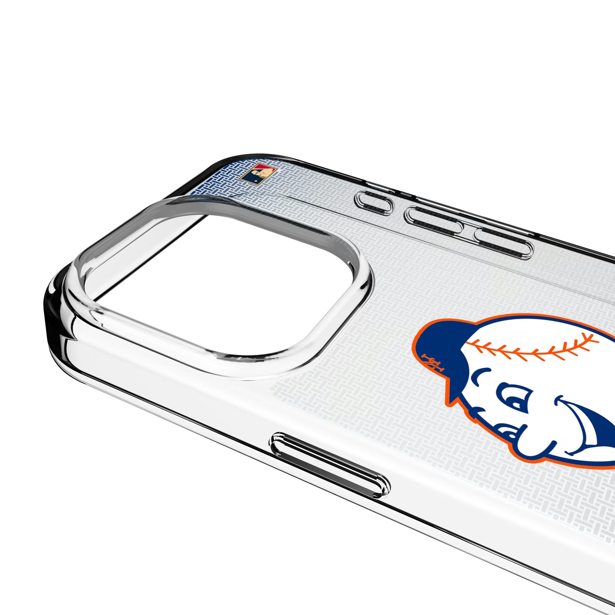 New York Mets 2014 - Cooperstown Collection Linen iPhone Clear Phone Case for Apple iPhone - Detail