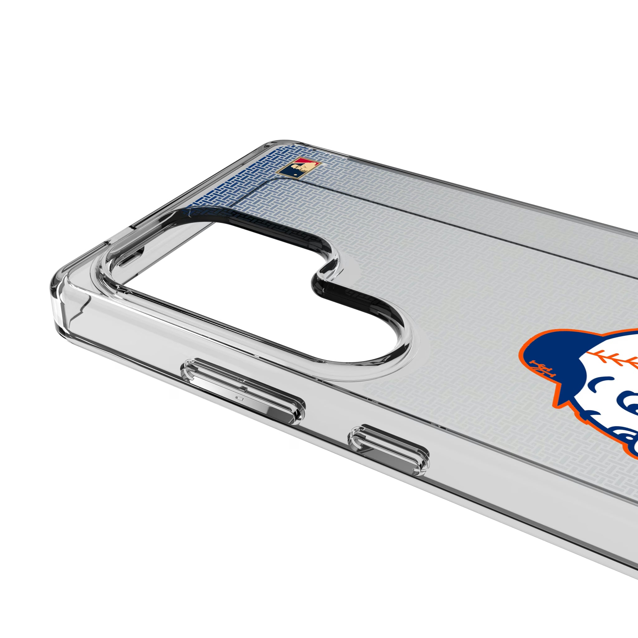 New York Mets 2014 - Cooperstown Collection Linen Galaxy Clear Phone Case for Samsung Galaxy - Detail