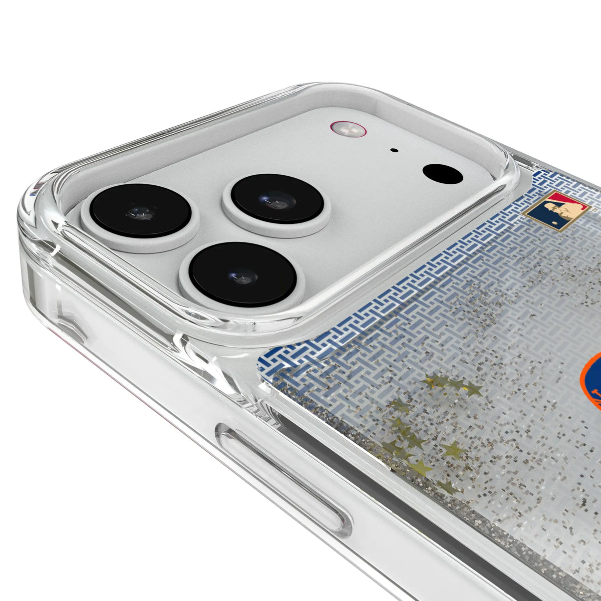 New York Mets 2014 - Cooperstown Collection Linen iPhone Glitter Phone Case for Apple iPhone - Detail#Device_iPhone 18 Pro Max