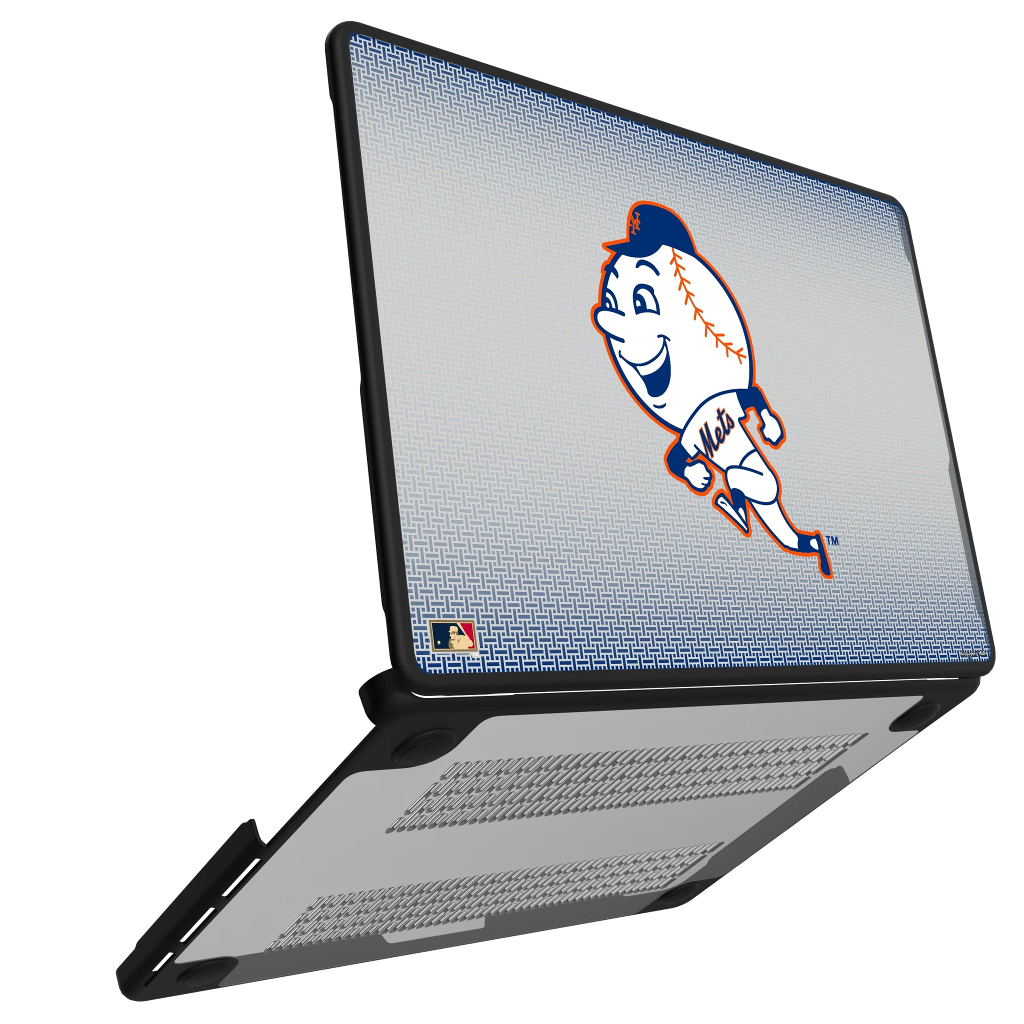 New York Mets 2014 - Cooperstown Collection Linen MacBook Laptop Case for Apple MacBook#Device_MacBook Pro (14-inch, 2021) / MacBook Pro (14-inch, 2023) / MacBook Pro (14-inch, 2024)