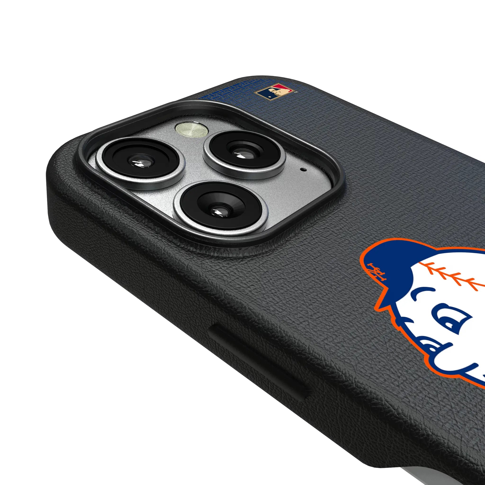 New York Mets 2014 - Cooperstown Collection Linen iPhone MagSafe Compatible Phone Case for Apple iPhone - Detail