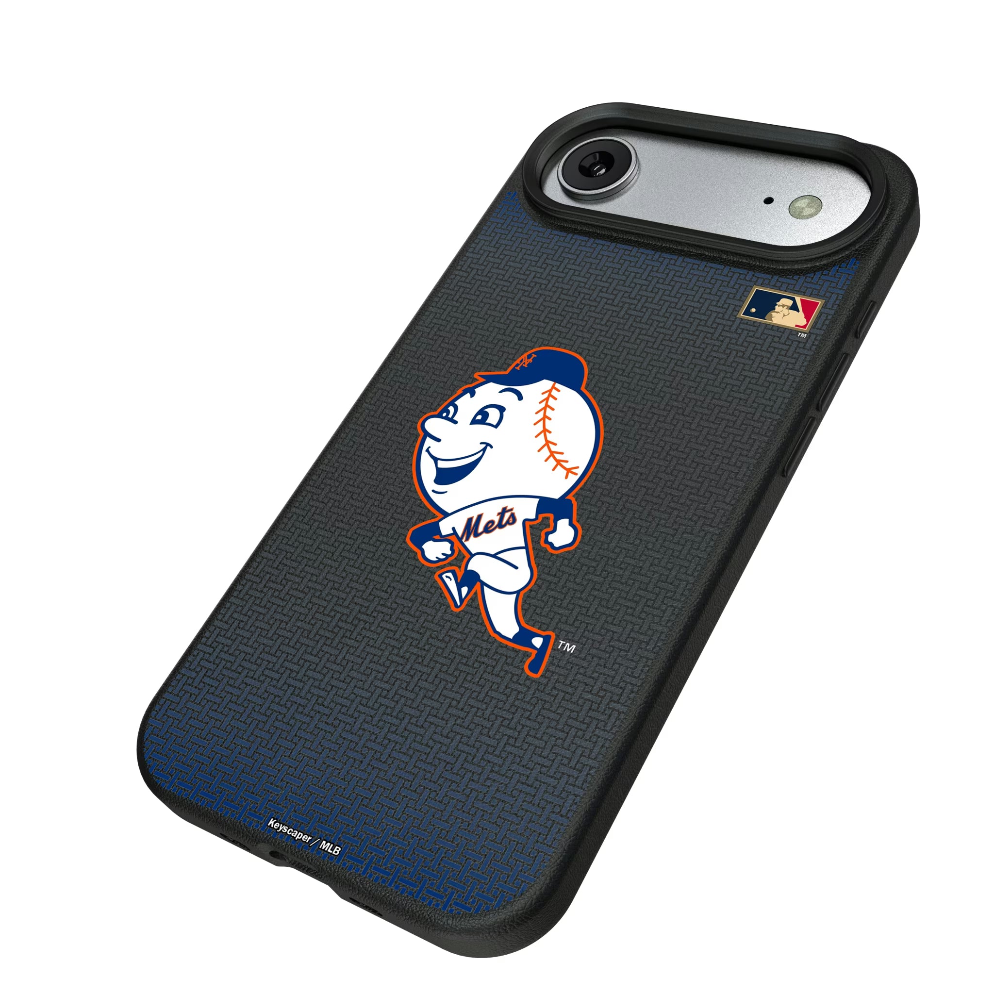New York Mets 2014 - Cooperstown Collection Linen iPhone MagSafe Compatible Phone Case for Apple iPhone - Isometric View#Device_iPhone Air