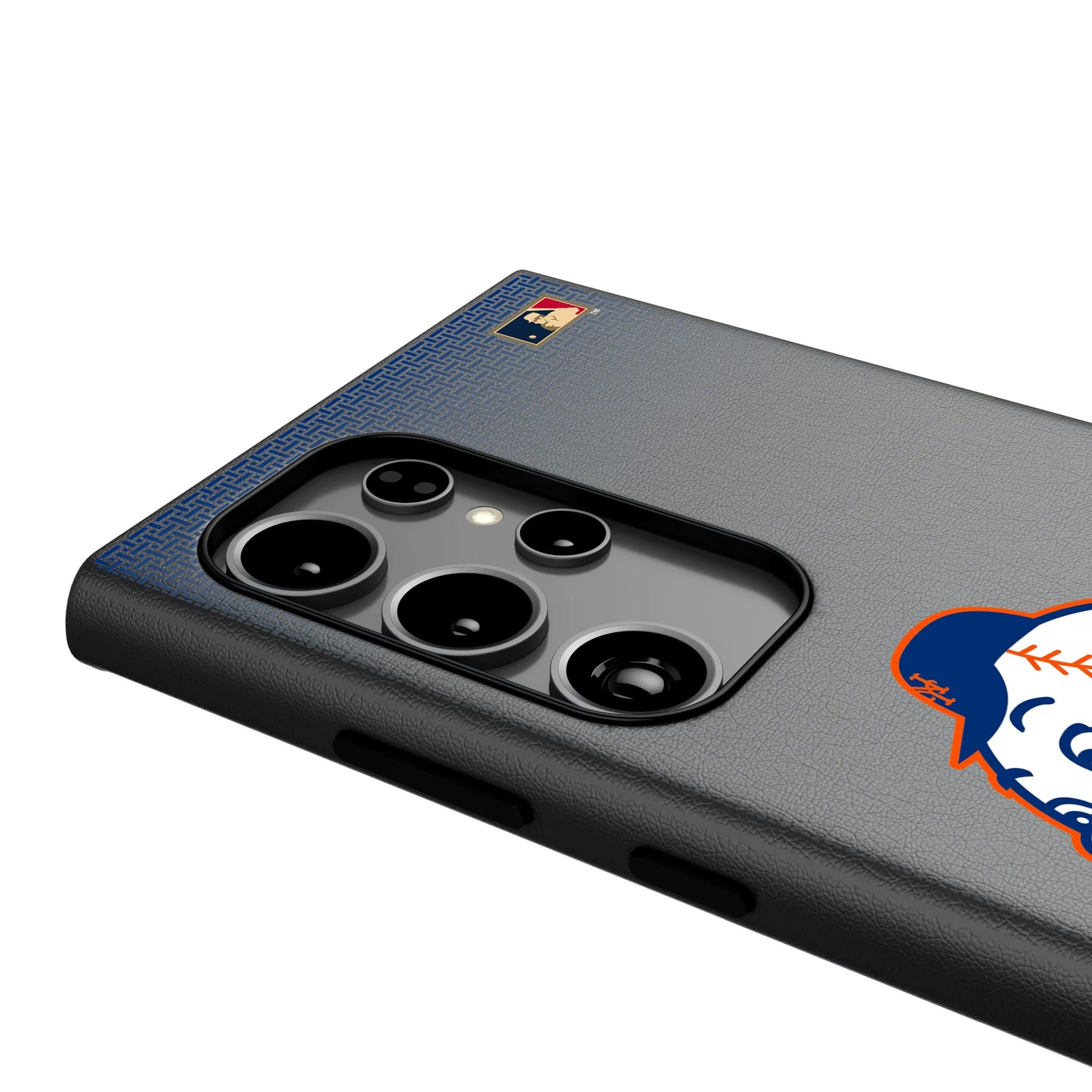 New York Mets 2014 - Cooperstown Collection Linen Galaxy MagSafe Compatible Phone Case for Samsung Galaxy - Detail