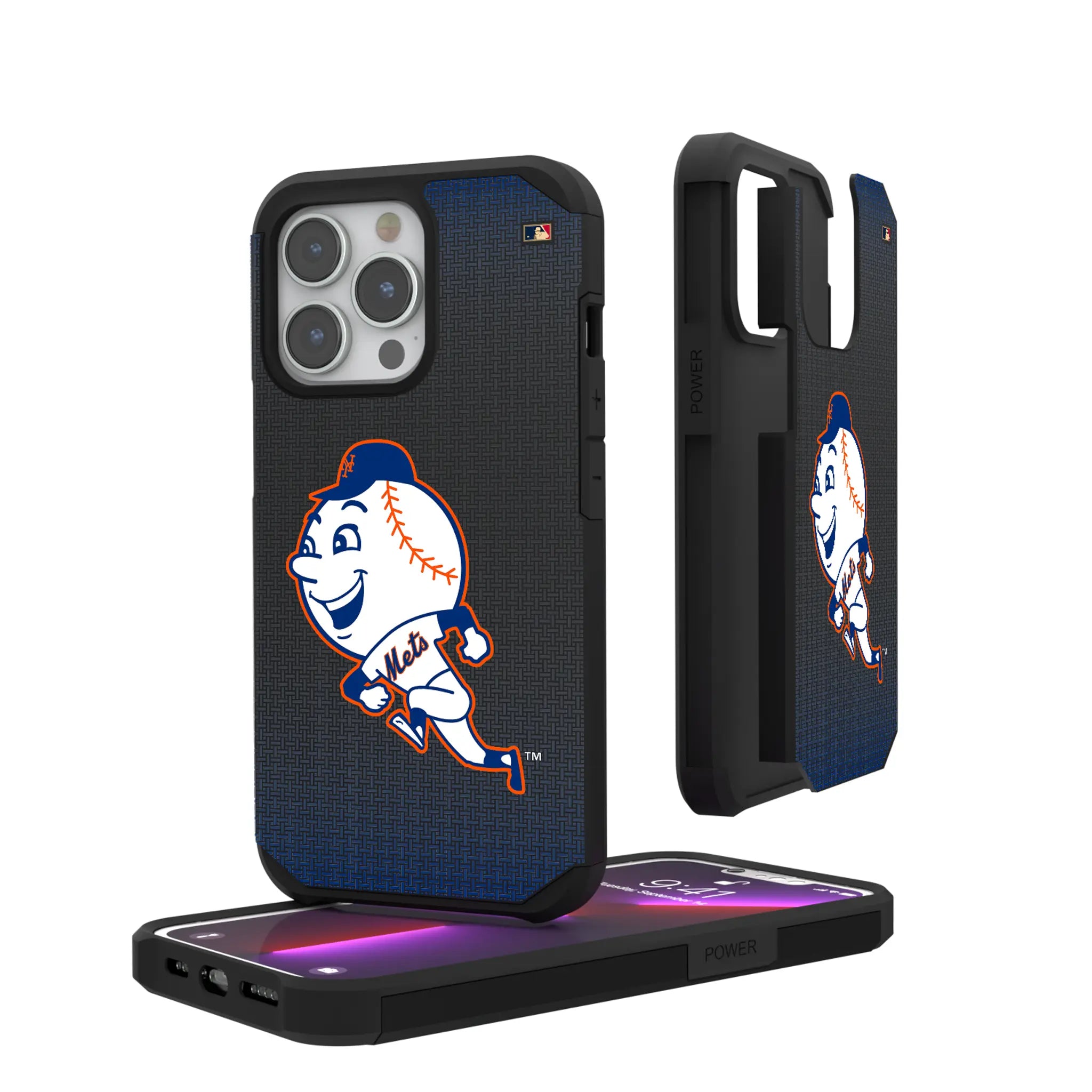 New York Mets 2014 - Cooperstown Collection Linen iPhone Rugged Phone Case for Apple iPhone