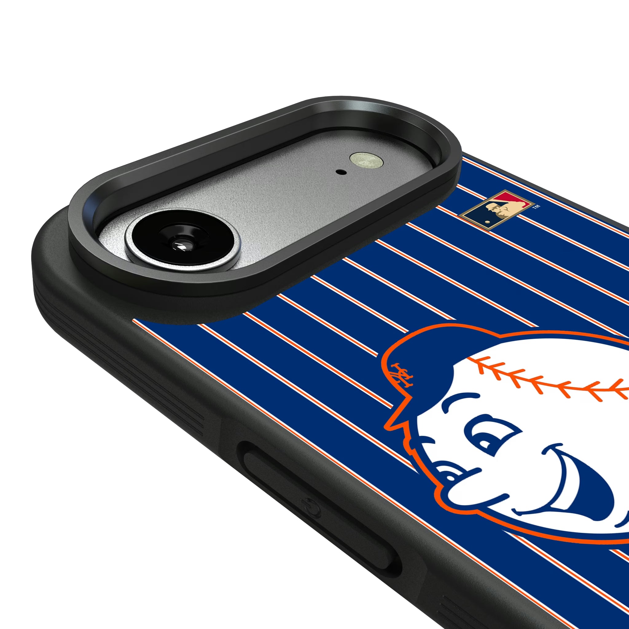 New York Mets 2014 - Cooperstown Collection Pinstripe iPhone Bump Phone Case for Apple iPhone - Detail#Device_iPhone Air