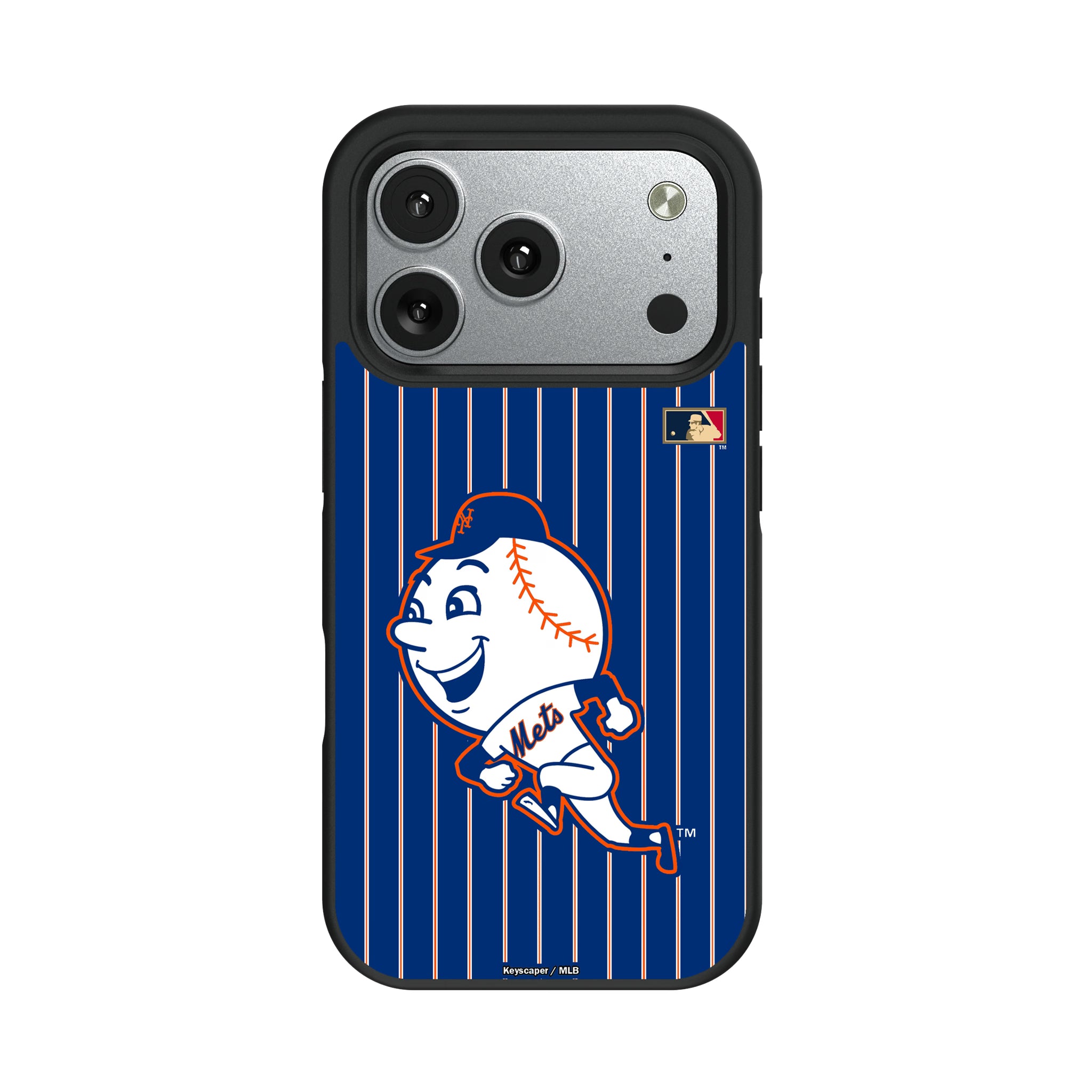 New York Mets 2014 - Cooperstown Collection Pinstripe iPhone Bump Phone Case for Apple iPhone#Device_iPhone 17 Pro