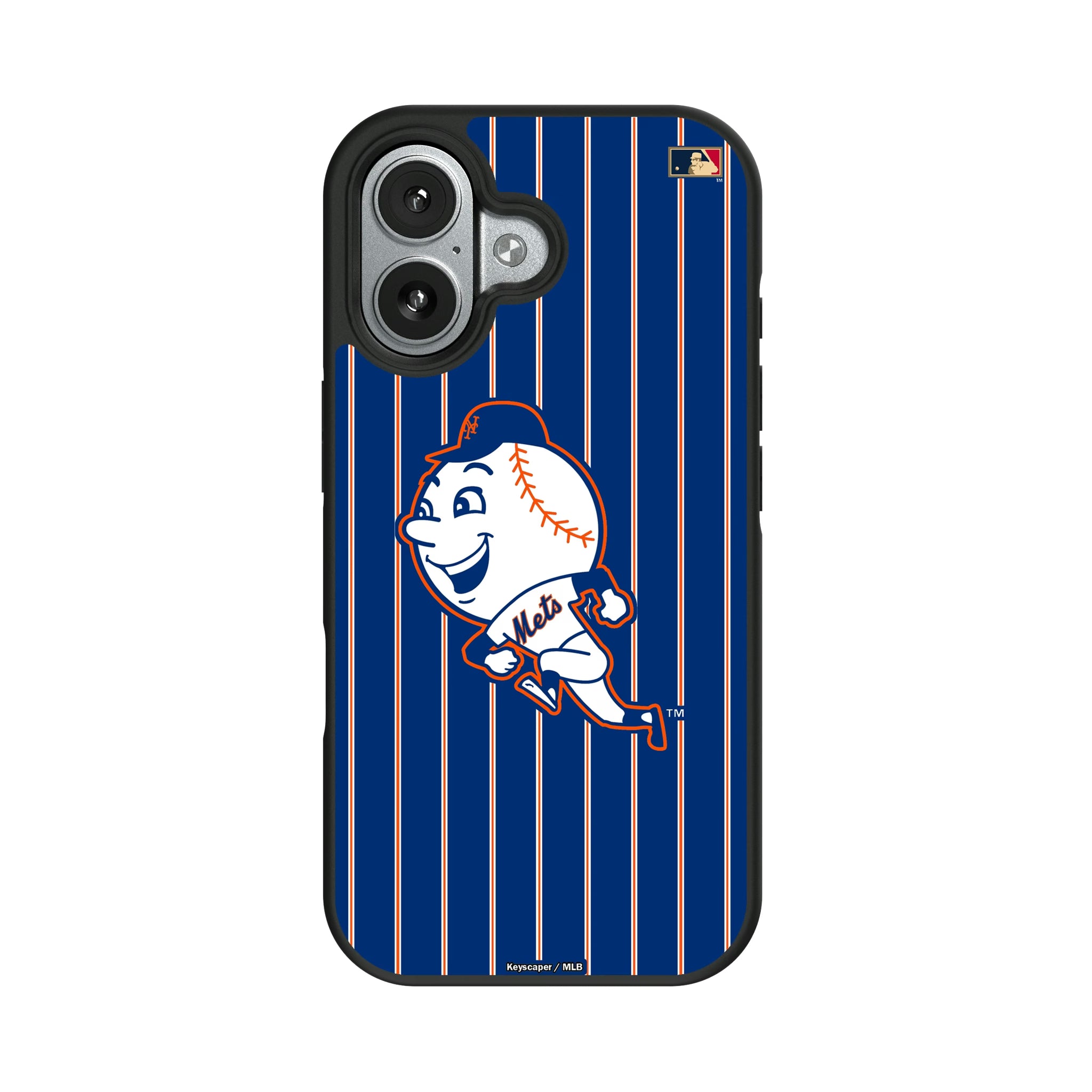 New York Mets 2014 - Cooperstown Collection Pinstripe iPhone Bump Phone Case for Apple iPhone#Device_iPhone 17