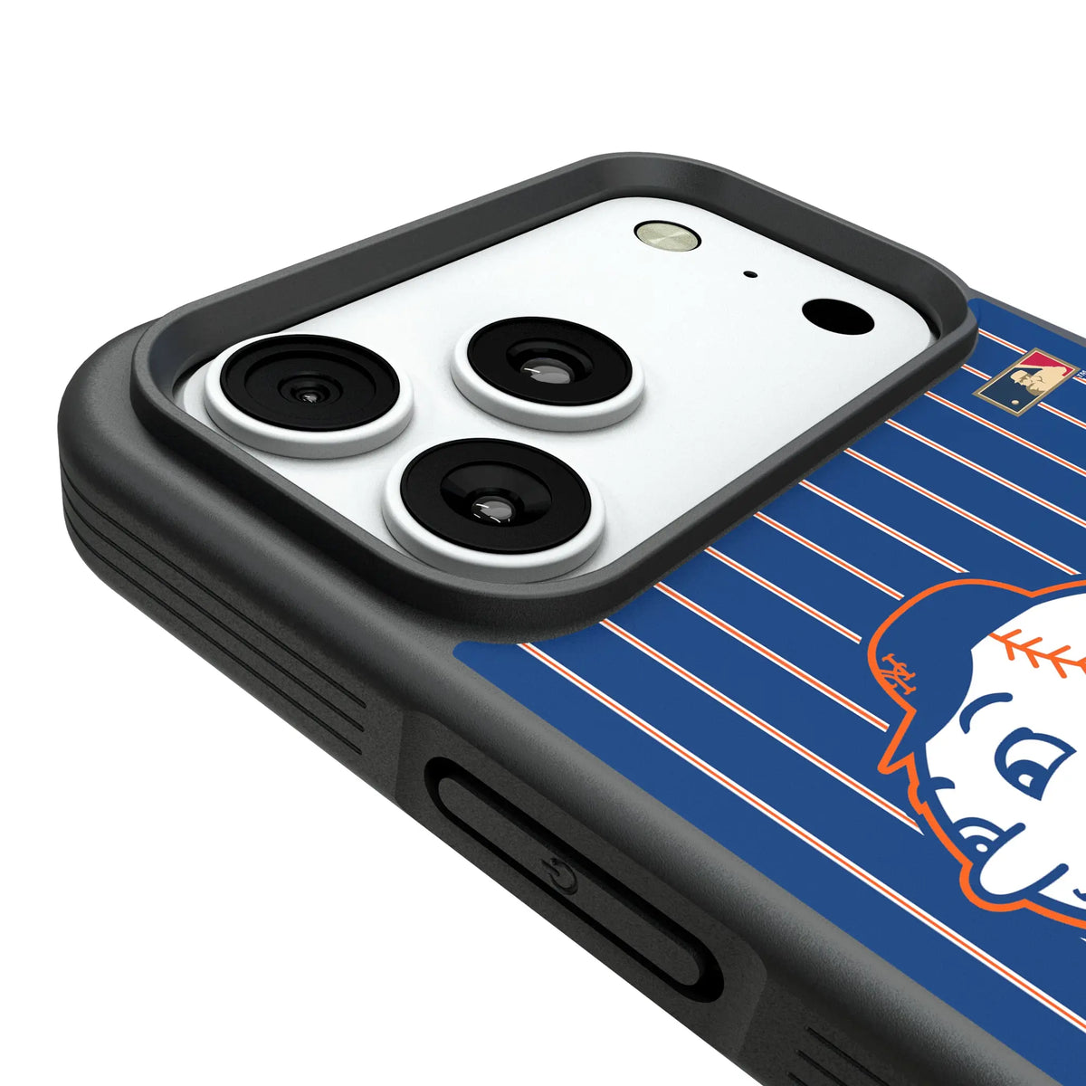 New York Mets 2014 - Cooperstown Collection Pinstripe iPhone Bump Phone Case for Apple iPhone - Detail#Device_iPhone 18 Pro Max