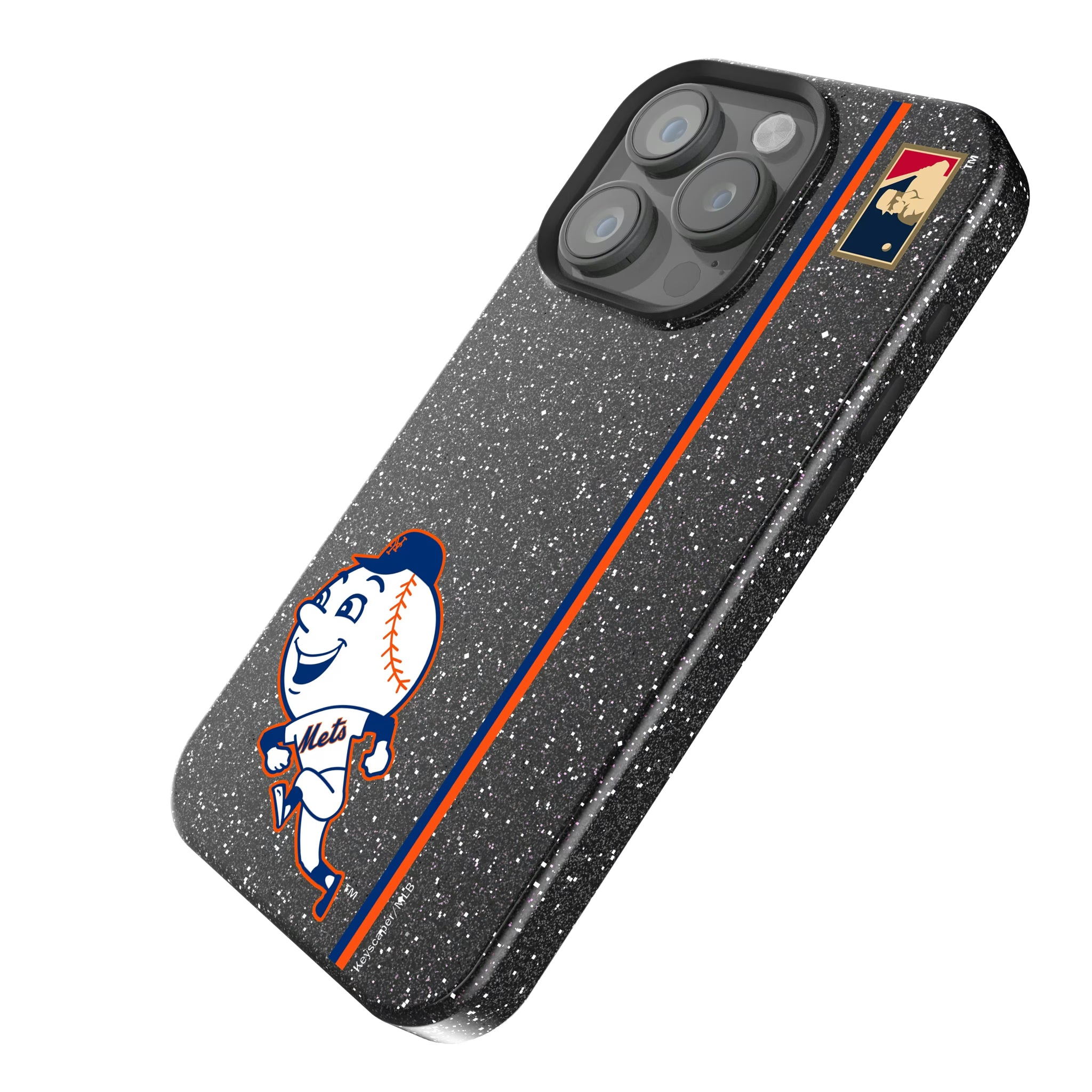 New York Mets 2014 - Cooperstown Collection Sidebar iPhone Bling Phone Case for Apple iPhone - Isometric View