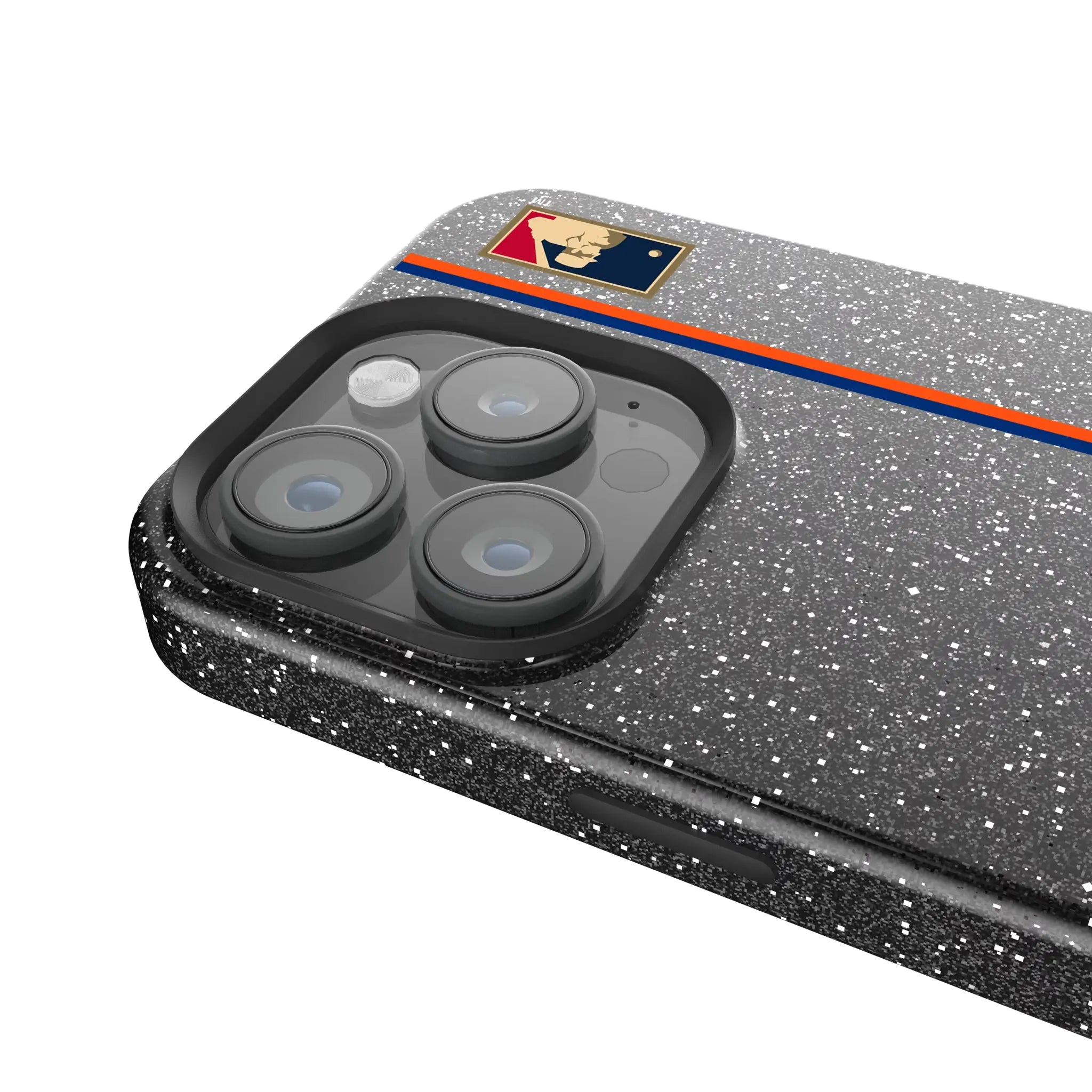 New York Mets 2014 - Cooperstown Collection Sidebar iPhone Bling Phone Case for Apple iPhone - Detail