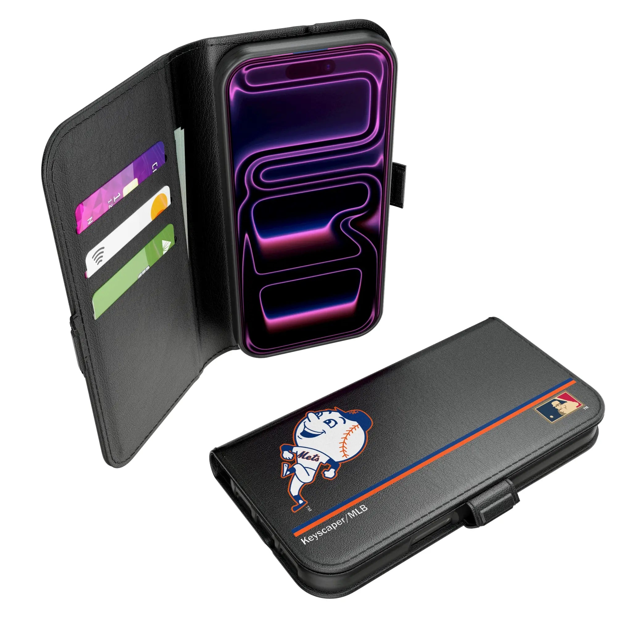 New York Mets 2014 - Cooperstown Collection Sidebar iPhone Folio Phone Case for Apple iPhone#Device_iPhone 17 Pro