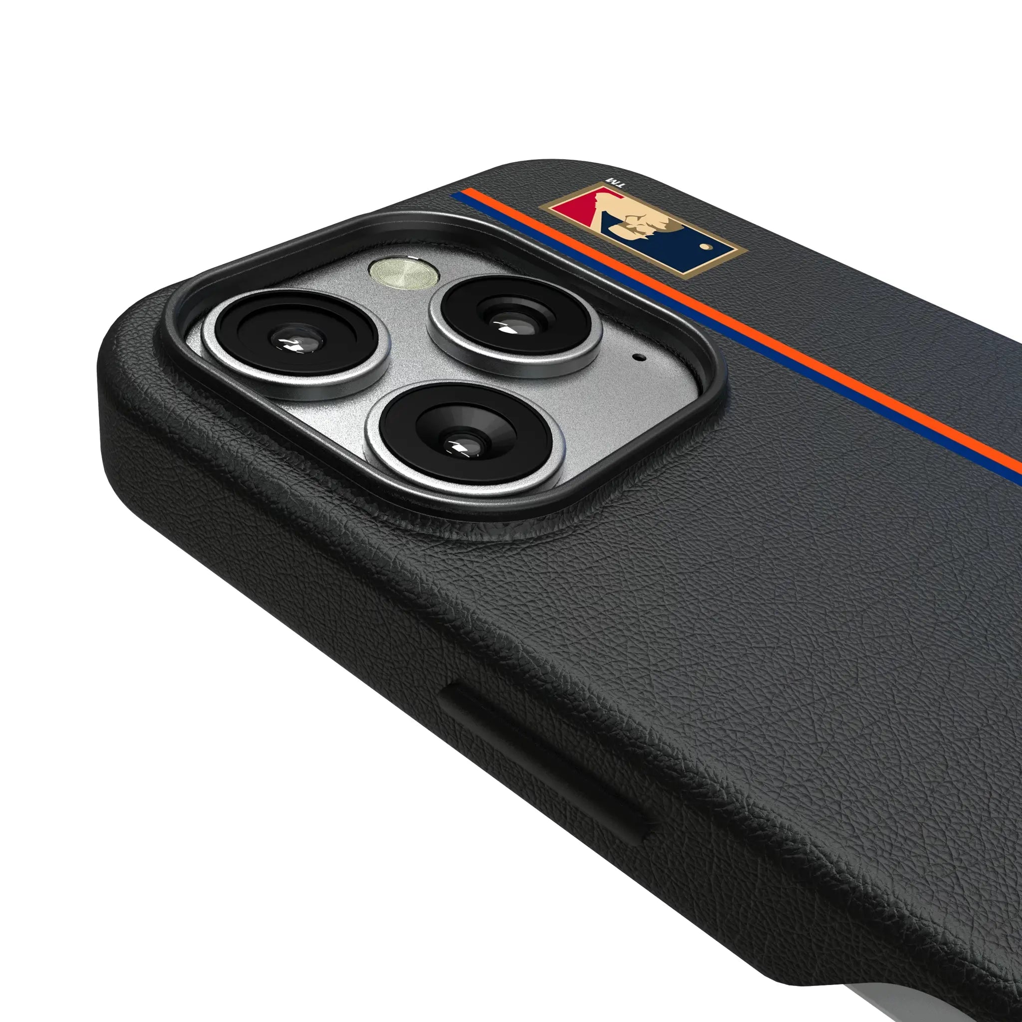 New York Mets 2014 - Cooperstown Collection Sidebar iPhone MagSafe Compatible Phone Case for Apple iPhone - Detail
