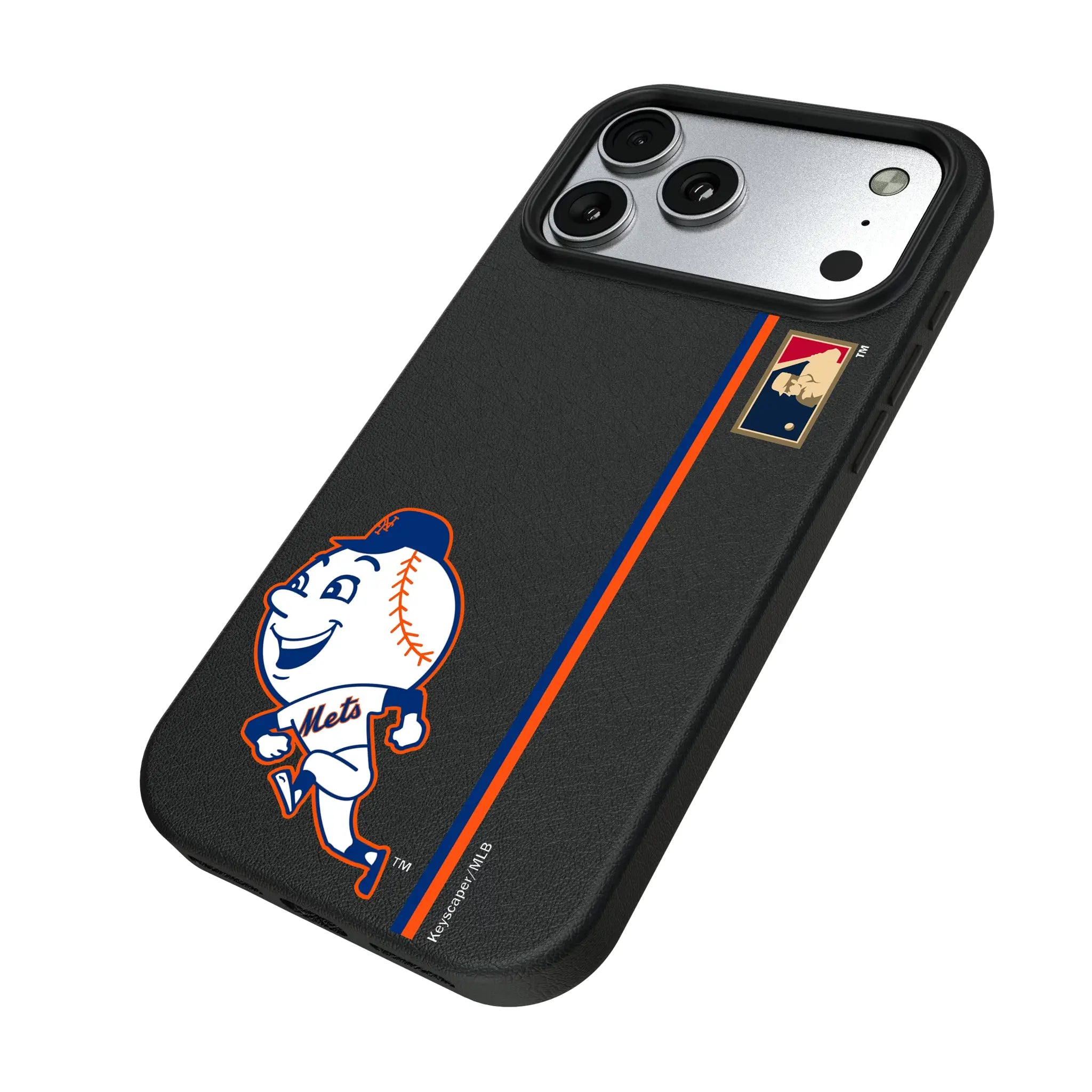 New York Mets 2014 - Cooperstown Collection Sidebar iPhone MagSafe Compatible Phone Case for Apple iPhone - Isometric View#Device_iPhone 17 Pro Max