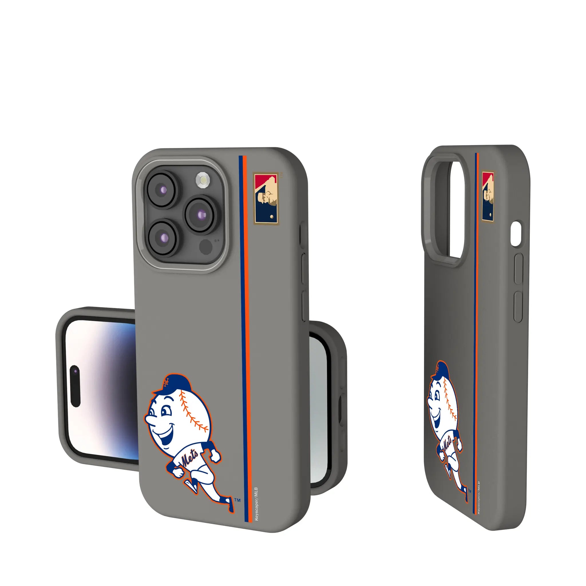 New York Mets 2014 - Cooperstown Collection Sidebar iPhone Soft Touch Phone Case for Apple iPhone